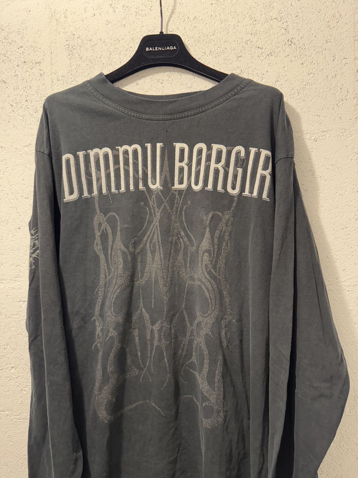 Band Tees × Vintage *RARE* VTG DIMMU BORGIR BLACK METAL BAND TEE EURO 90s Size US XL / EU 56 / 4 - 3 Thumbnail