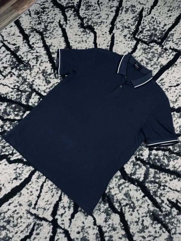 Fred Perry Fred Perry XL Navy Blue Polo Shirt Size US XL / EU 56 / 4 - 2 Thumbnail