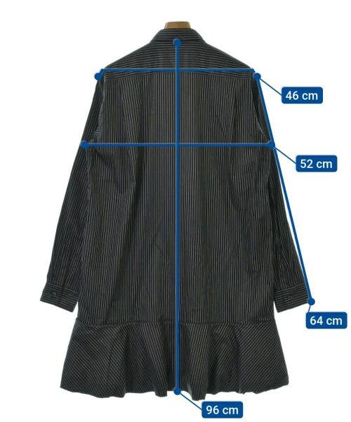 Comme des Garcons Homme Plus Shirt Cotton Stripe Long Length Button Up Black x White Size US M / EU 48-50 / 2 - 3 Thumbnail
