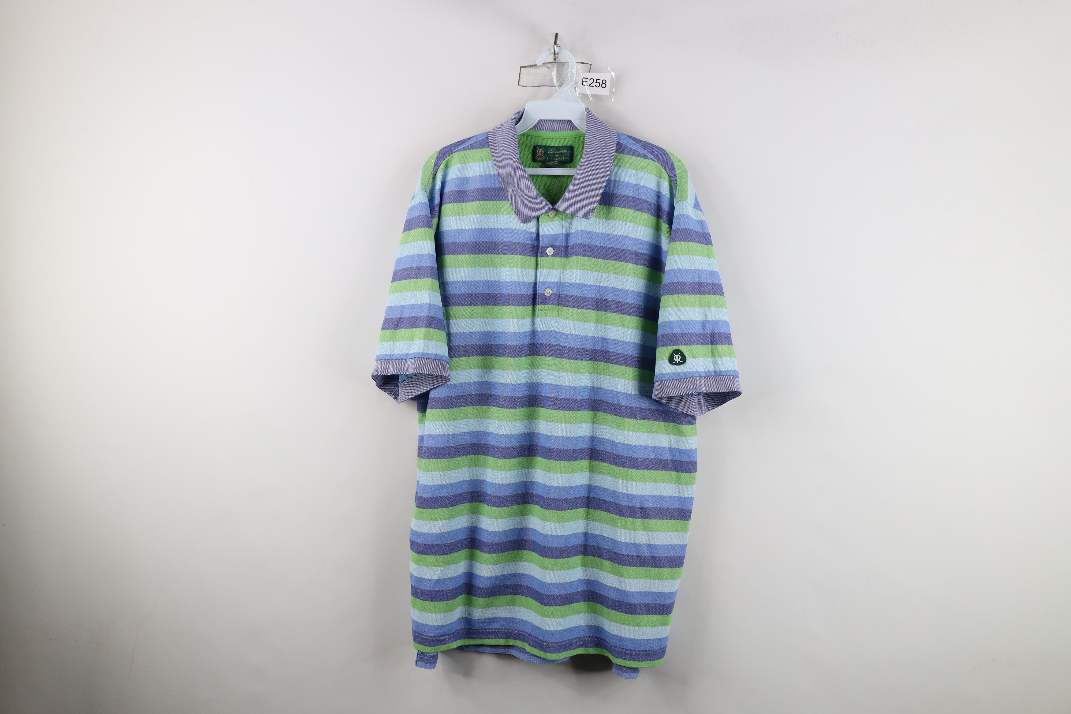 Brooks Brothers Brooks Brothers x St Andrews Links Block Golf Polo Shirt Size US XL / EU 56 / 4 - 1 Thumbnail