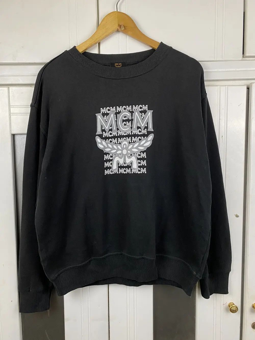 MCM × Vintage Vintage MCM Big Logo Black Size US L / EU 52-54 / 3 - 1 Thumbnail