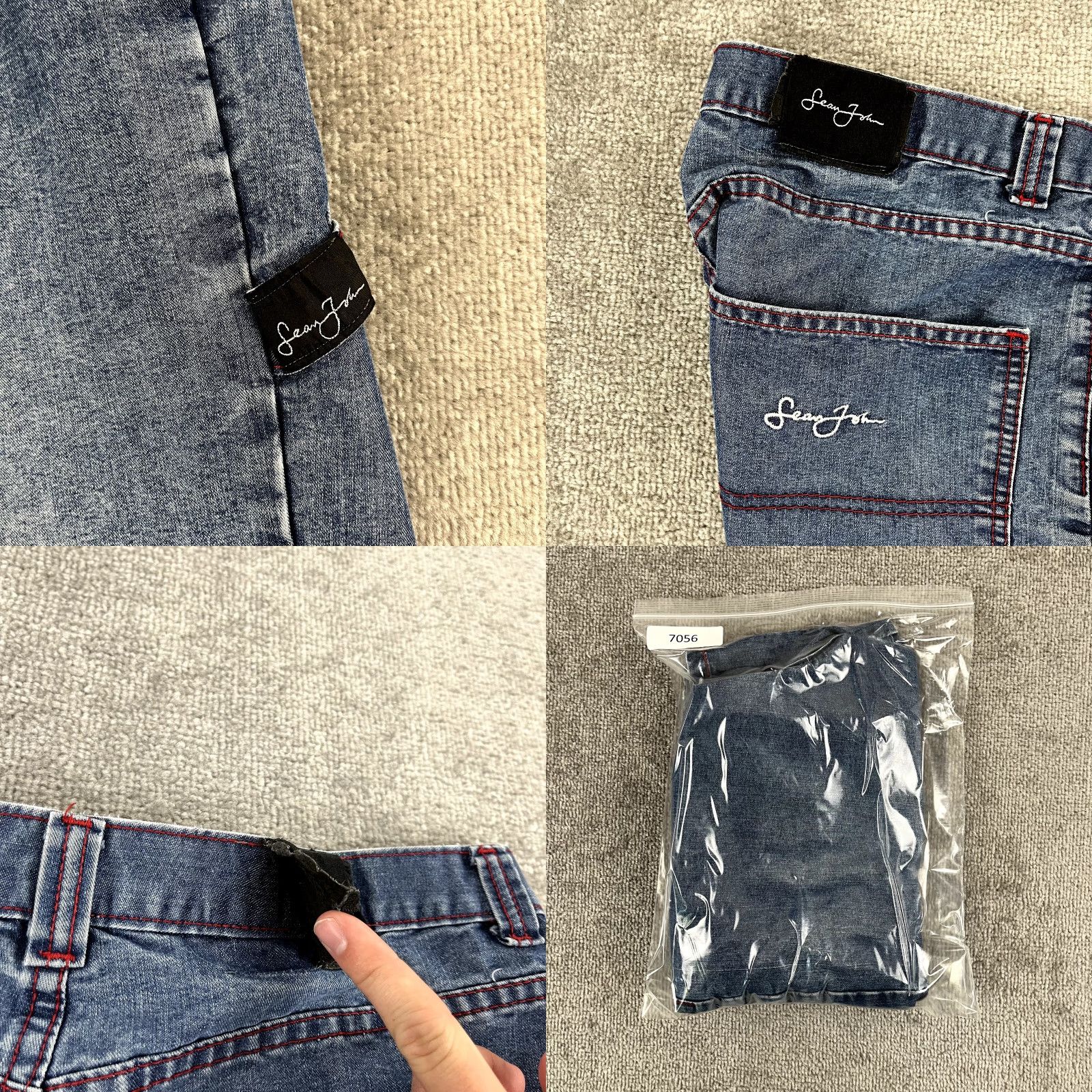 Sean John SEAN JOHN Shorts Mens 33 x 11.5" Blue Baggy Denim Hip Hop Grunge Y2K Jeans 5-Pocket Shirt Casual Mens Size US 33 - 8 Thumbnail