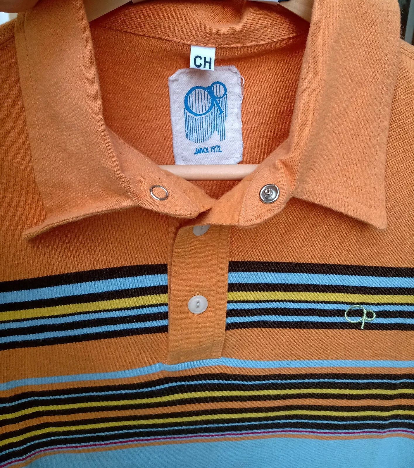 Ocean Pacific Ocean Pacific Polo Shirt Stripes , Vintage Retro , Size CH Size US S / EU 44-46 / 1 - 3 Thumbnail