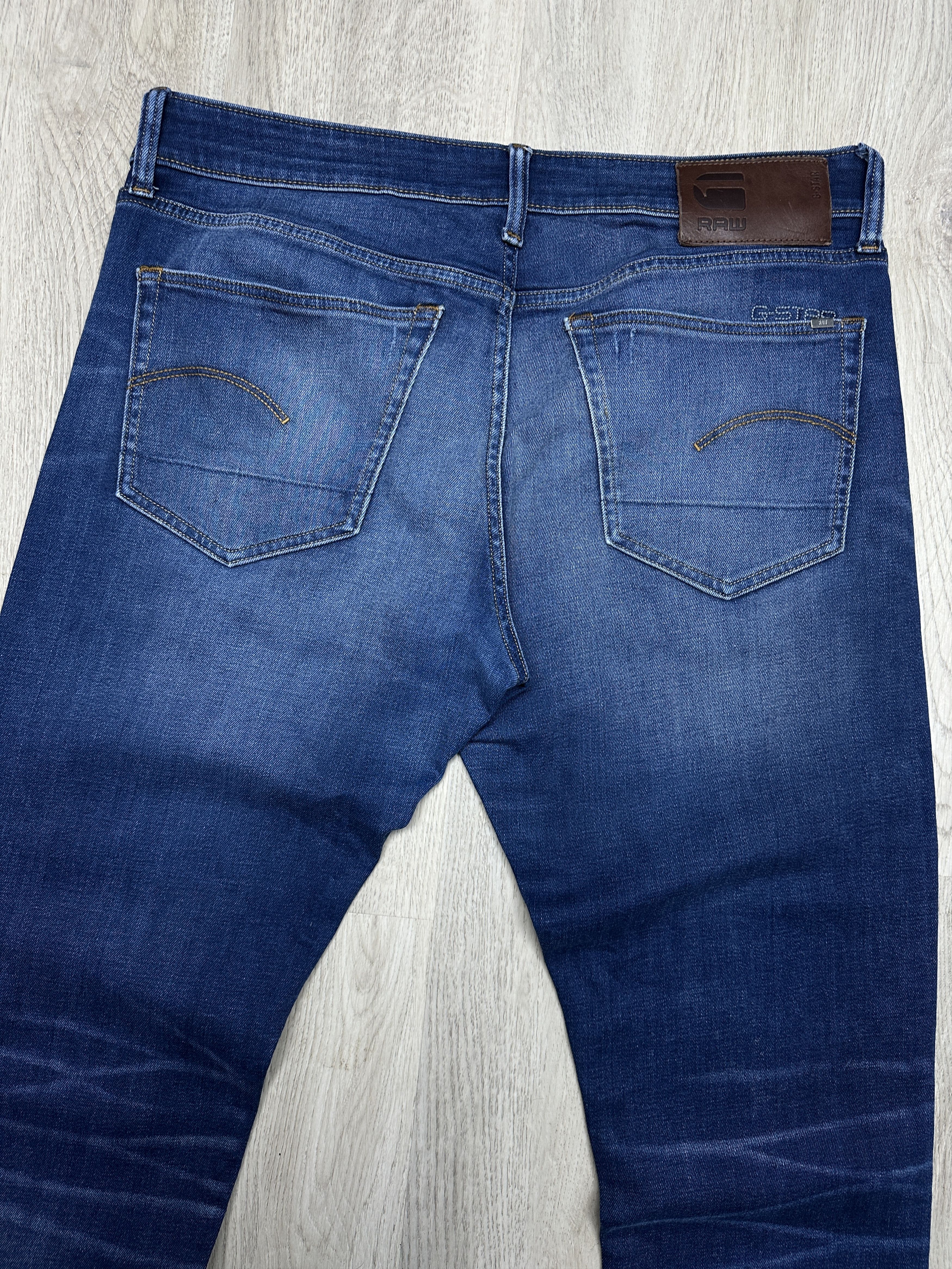 G-Star G Star Raw 3301 Slim Mens Denim Pants Jeans Size US 34 / EU 50 - 6 Thumbnail