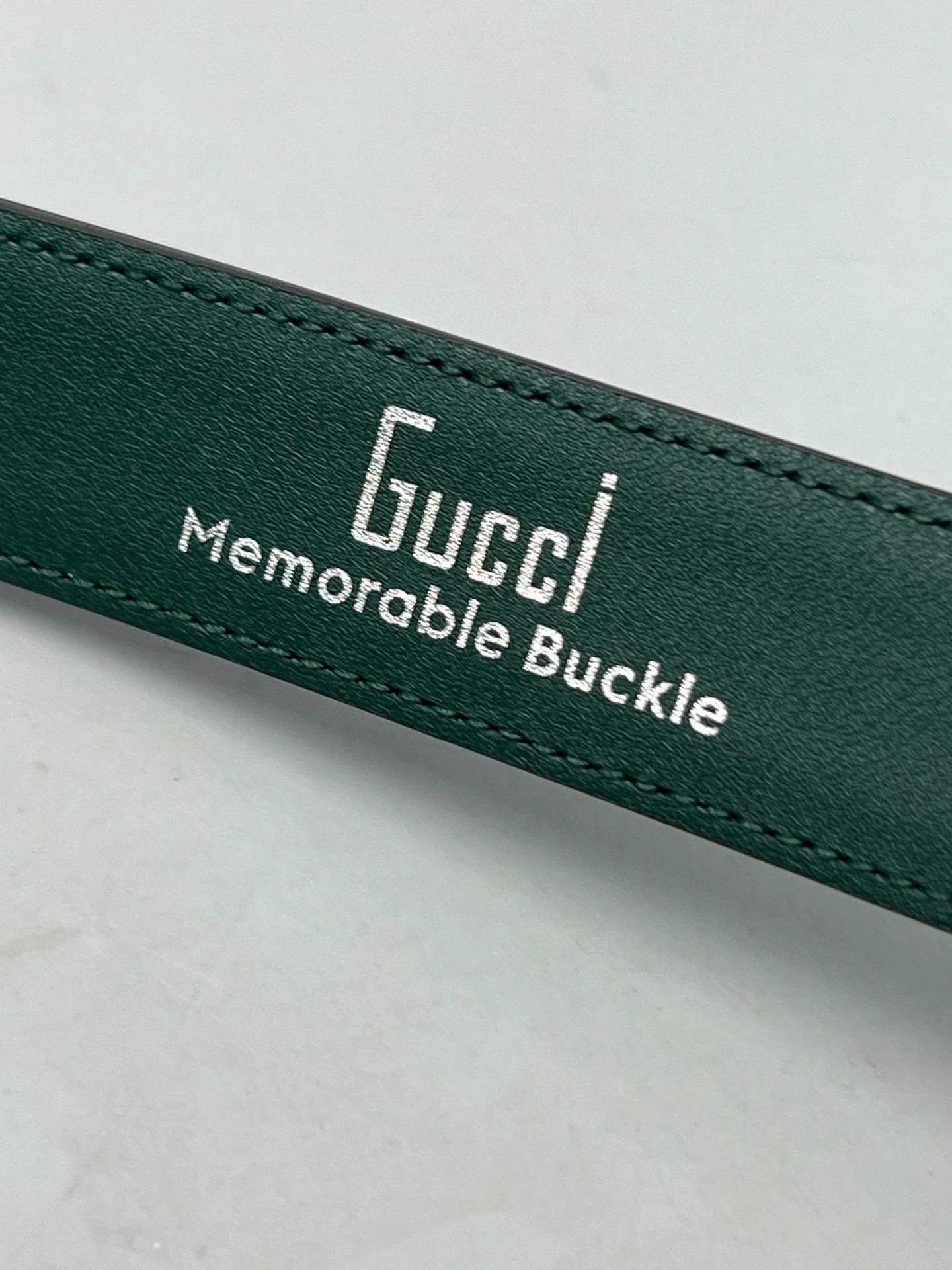 Gucci gucci green leather belt for men and women Size ONE SIZE - 4 Thumbnail