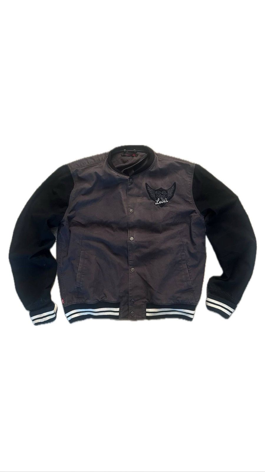 Levi's × Vintage Vintage Levi’s bomber university jacket like denim Size US M / EU 48-50 / 2 - 1 Thumbnail