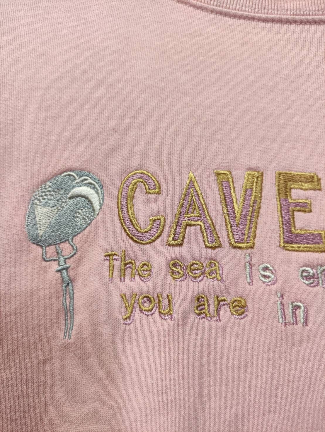 Cav Empt Cav Empy Embroidered Pink Endless Sea Crewneck Size US L / EU 52-54 / 3 - 5 Thumbnail