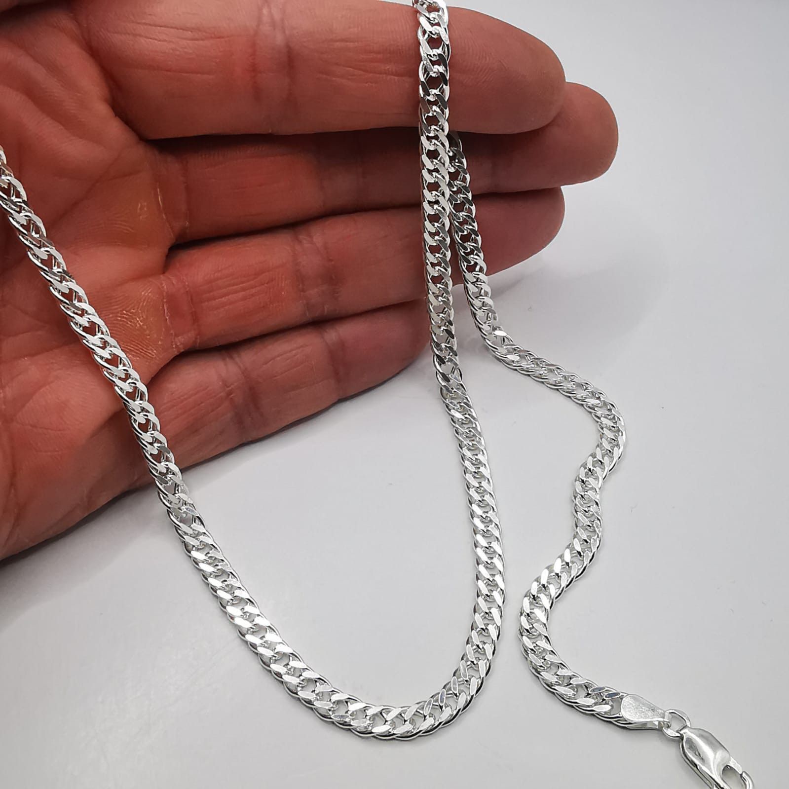 Sterling Silver Vintage Jewelry Chain,925 Sterling Silver,Signed 22,52g Size ONE SIZE - 8 Thumbnail