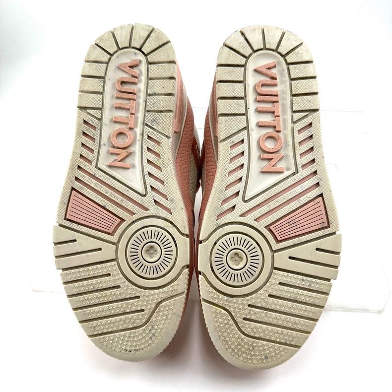 Louis Vuitton Louis Vuitton size 2.5 Black Pink and White Litchi Leather Size US 6 / IT 36 - 3 Thumbnail
