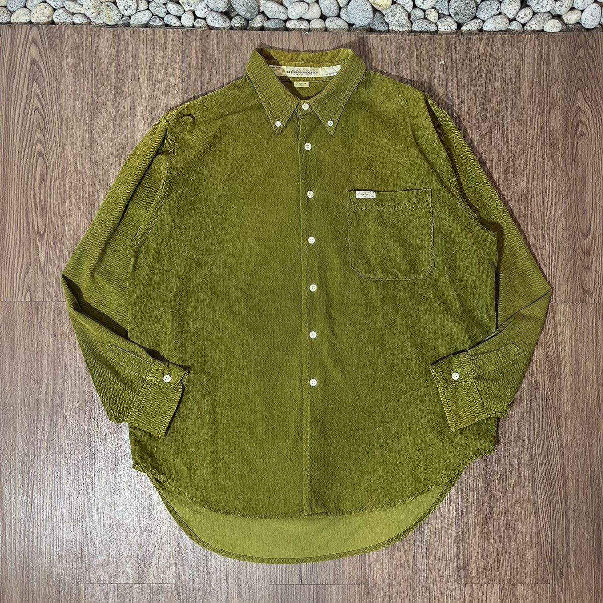 Marithe + Francois Girbaud Marithe Francois Girbaud Vintage Olive Corduroy Shirt Size US M / EU 48-50 / 2 - 3 Thumbnail