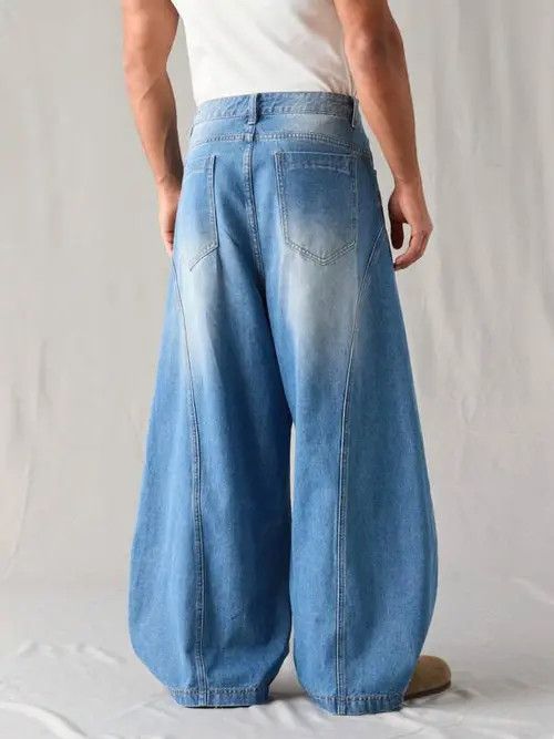 Jean Washed Y2k Denim Jeans Vintage Flared Leg Size US 32 / EU 48 - 3 Thumbnail