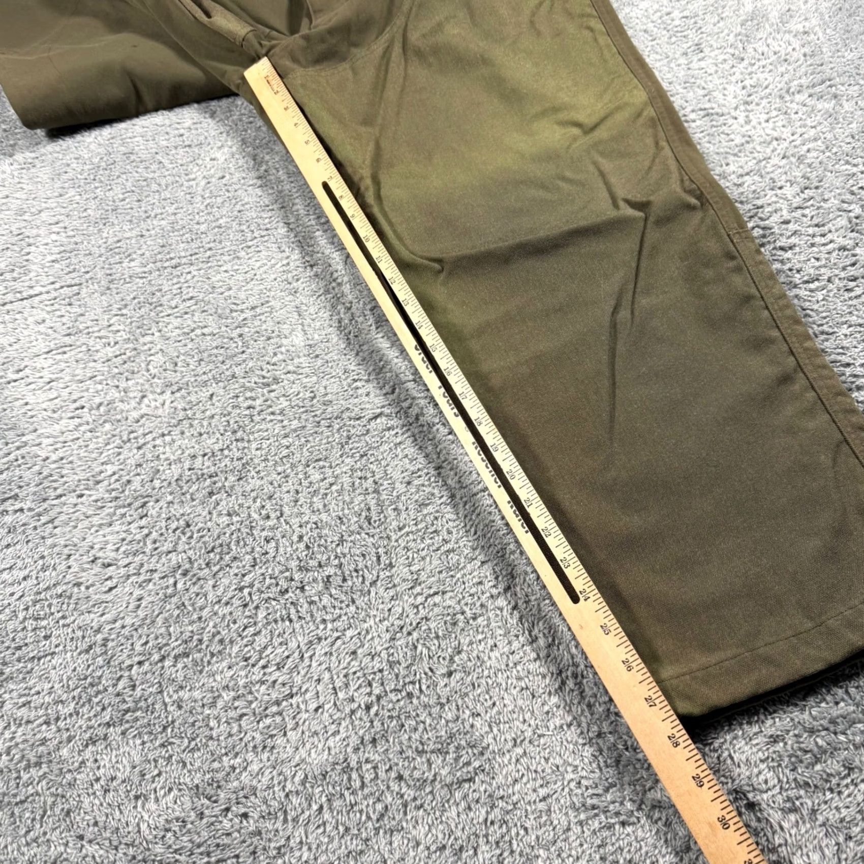 Vintage LL Bean Upland Hunting Pants Olive Green Nylon Brush Guard Field 40x29 Mens Size US 40 / EU 56 - 7 Thumbnail