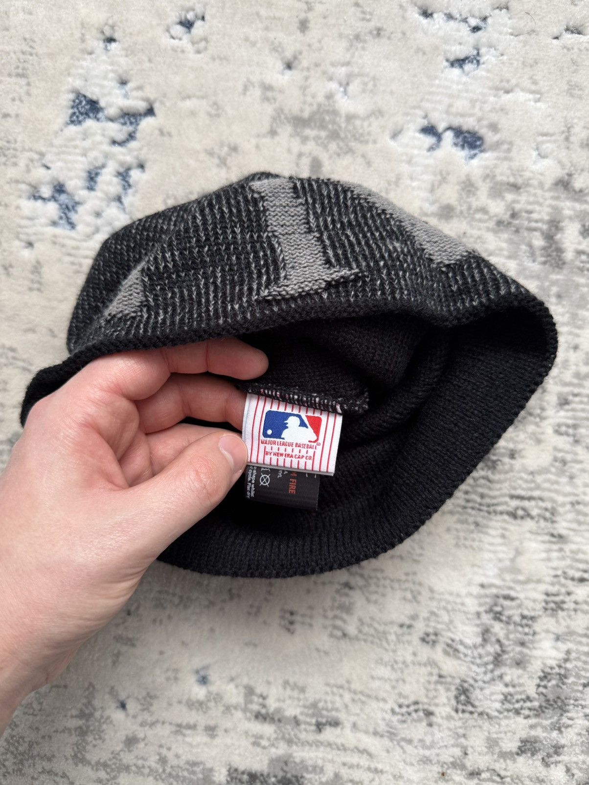 New Era New Era New York Yankees Y2K Beanie Big Logo Size ONE SIZE - 5 Thumbnail