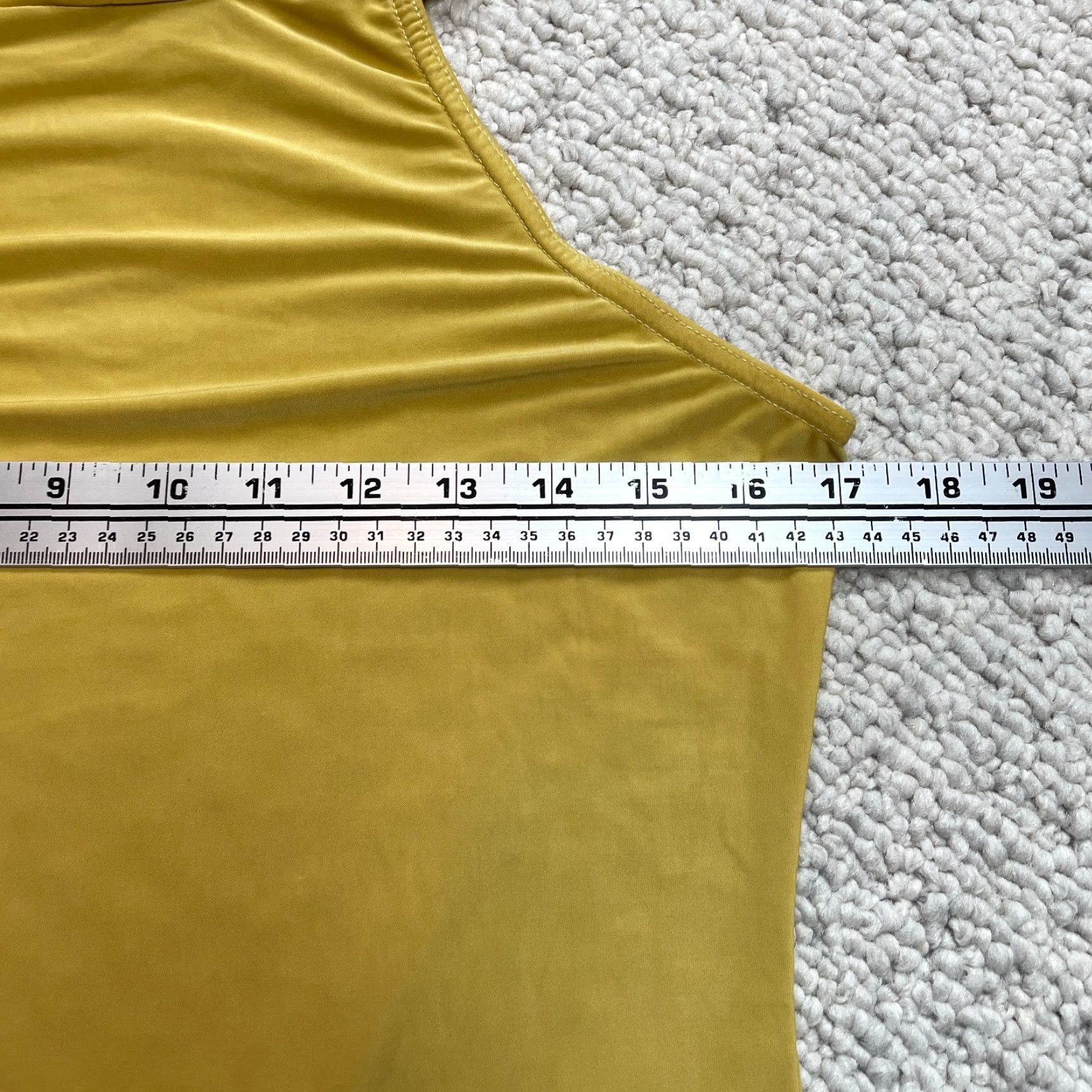 Boohoo VINTAGE Boohoo Night Bodycon Dress Womens 12 Yellow Sleeveless Stretch Knee Length Solid Dress Size XL / US 12-14 / IT 48-50 - 4 Thumbnail