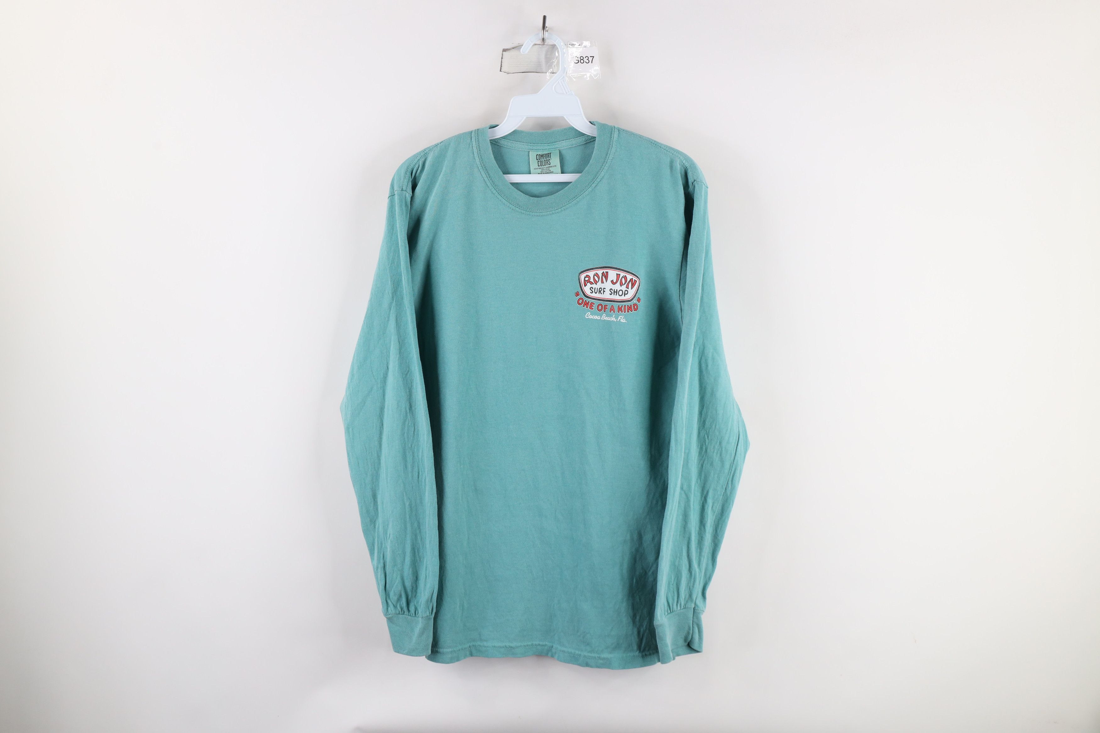 Vintage Vintage Ron Jon Surf Shop Spell Out Long Sleeve T-Shirt Teal Size US S / EU 44-46 / 1 - 1 Thumbnail