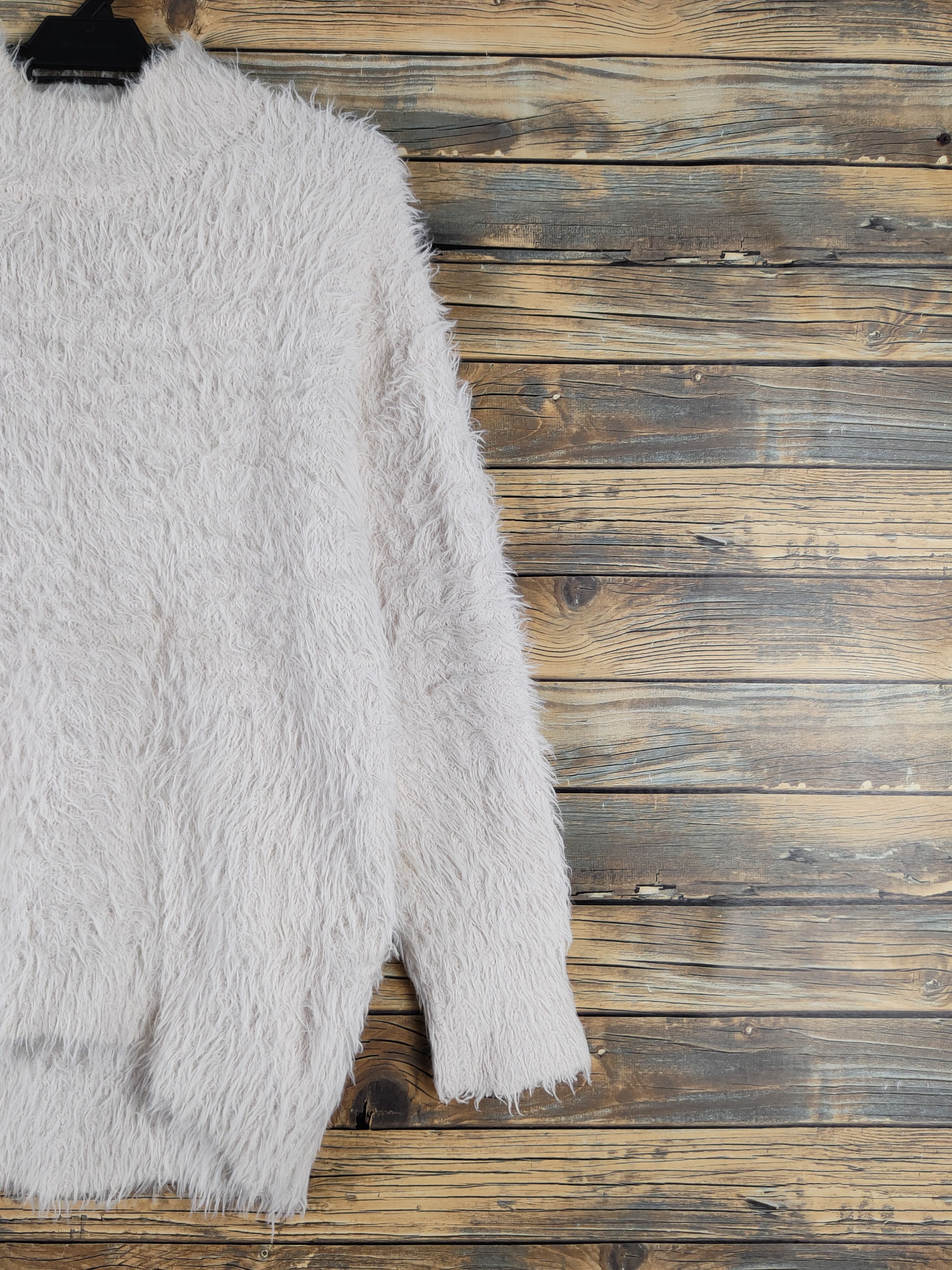 GU × Vintage GU Beige Shag Shaggy Fur Mohair Knitwear #W1945 Size M / US 6-8 / IT 42-44 - 5 Thumbnail