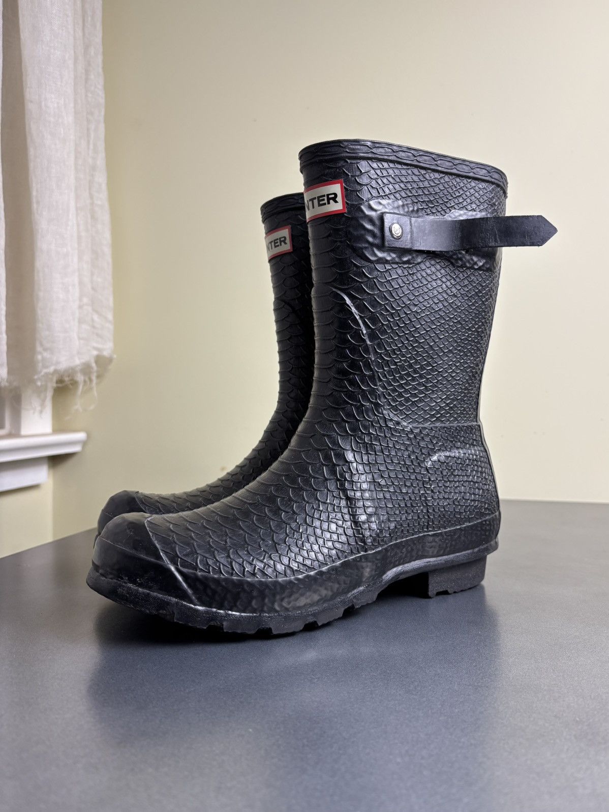 Hunter Hunter Carnaby Boa Short Hunter Boots Rain Snake Rain Rubber Size US 7 / IT 37 - 3 Thumbnail