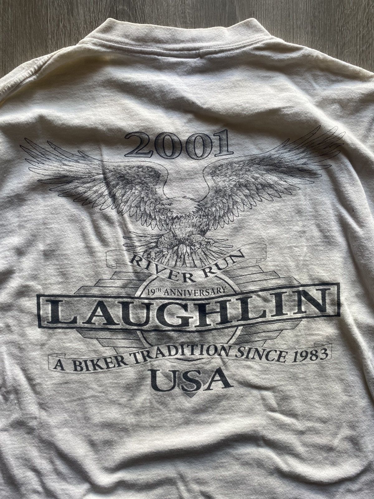 Harley Davidson Vintage 2001 Laughlin River Run Motorcycle Tee Size US XL / EU 56 / 4 - 1 Thumbnail