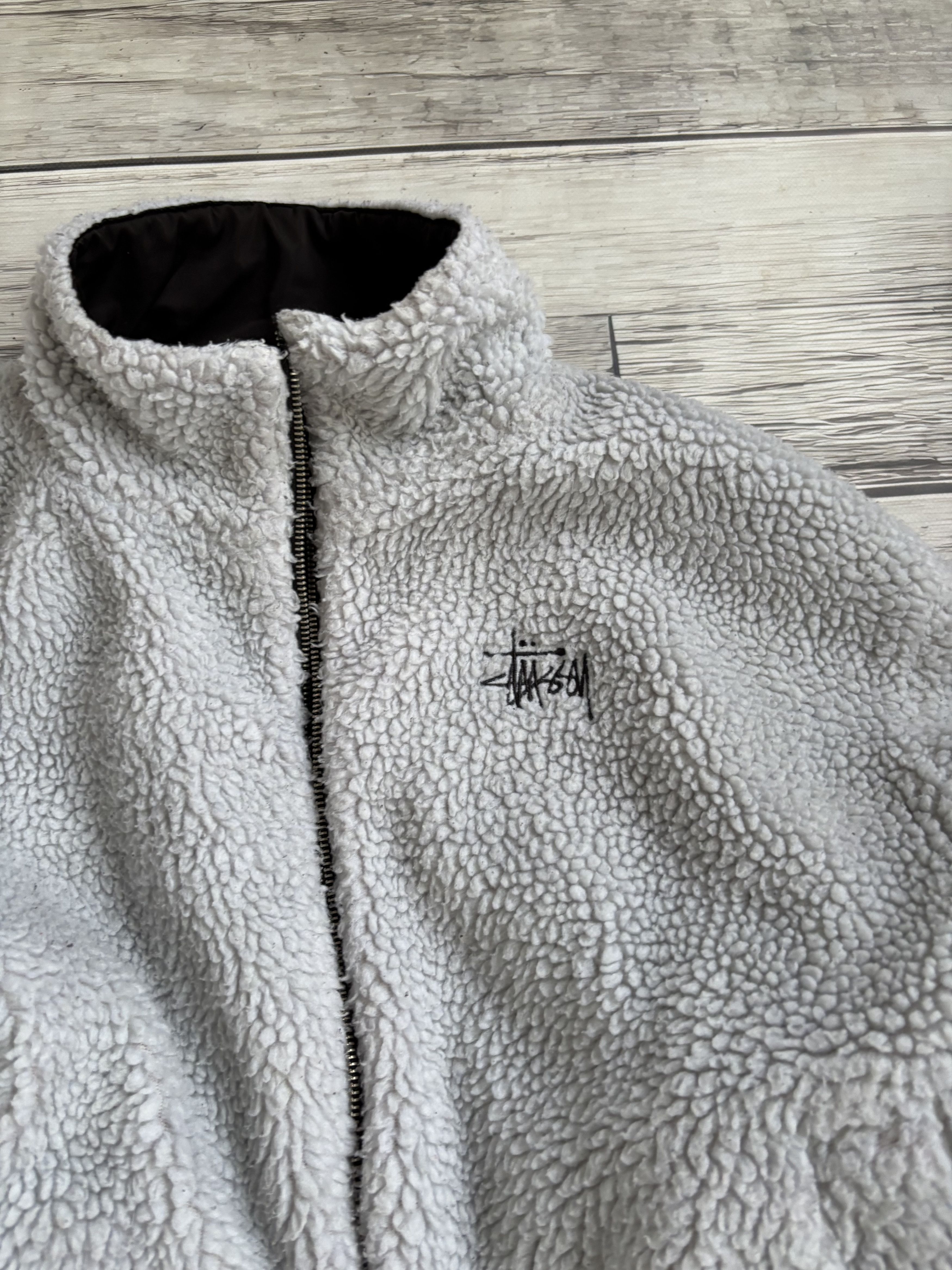 Stussy Vintage Stussy Sherpa Fleece Revirsble Steetwear 90s Size US M / EU 48-50 / 2 - 3 Thumbnail