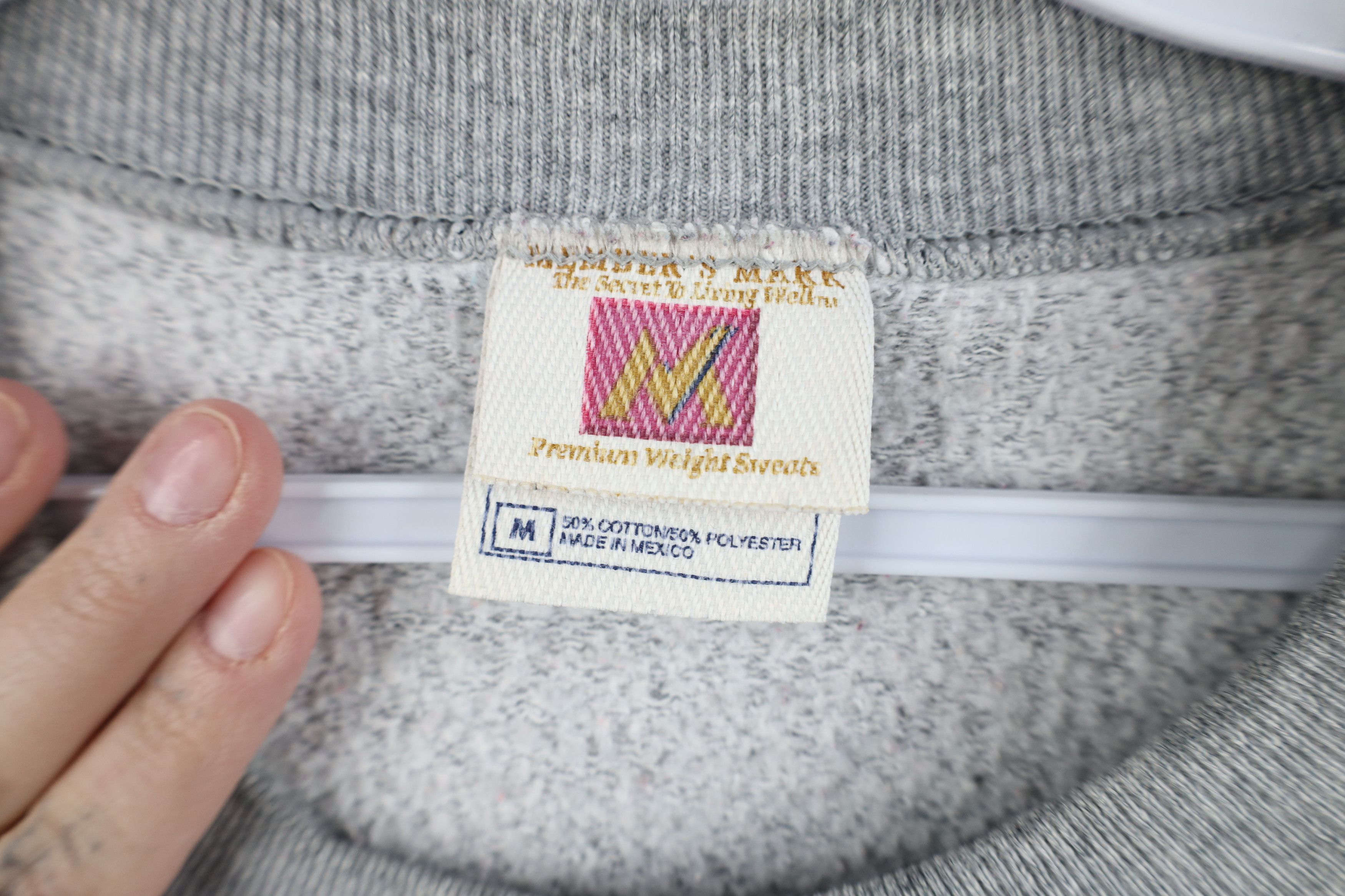 Vintage Vintage 90s Streetwear Heavyweight Crewneck Sweatshirt Gray Size US M / EU 48-50 / 2 - 6 Thumbnail