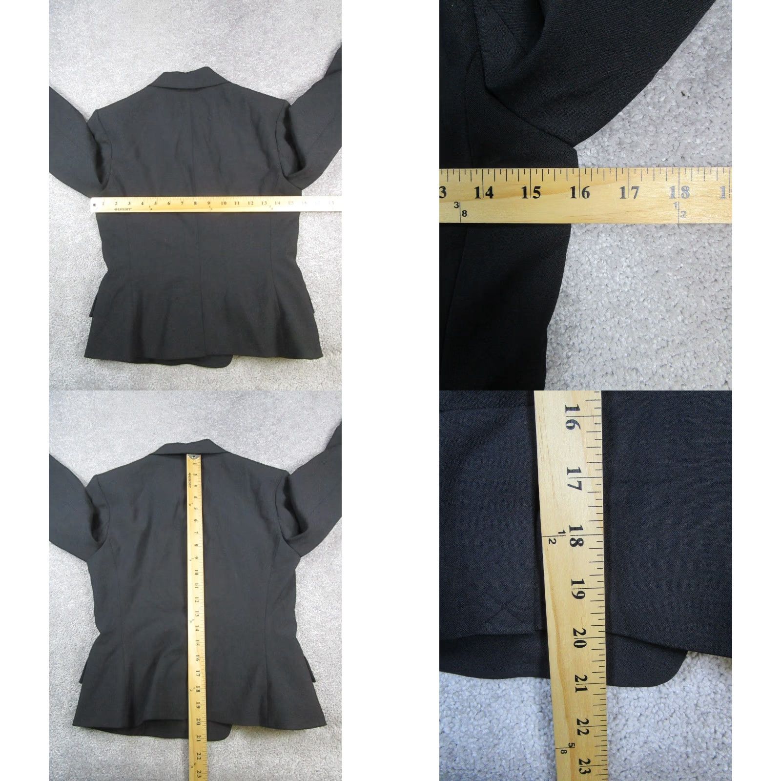 Express Express Design Studio Blazer Womens 2 Black Sports Coat New Size XS / US 0-2 / IT 36-38 - 8 Thumbnail