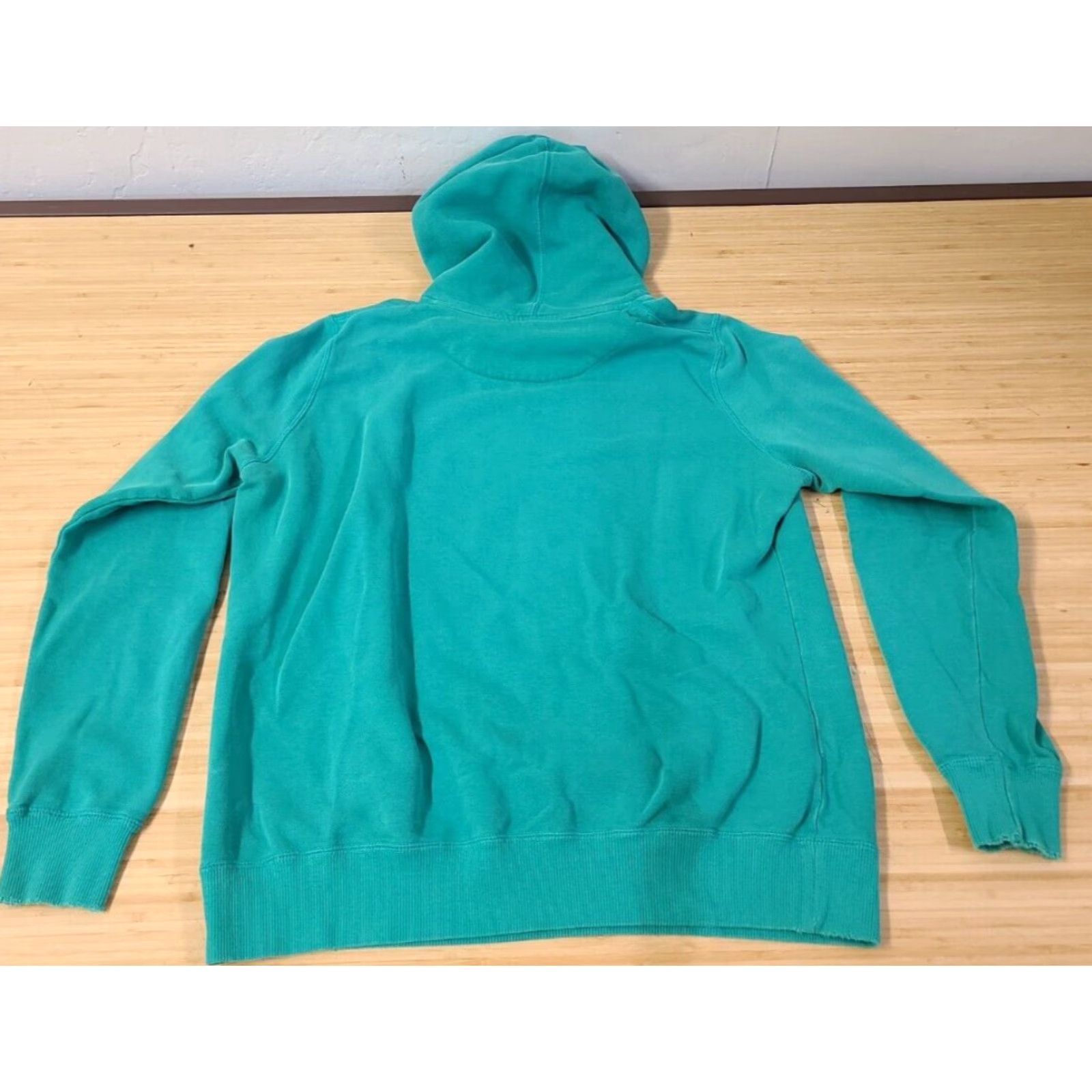 Nike VINTAGE Nike Hoodie Women XL Pullover Teal 90s Embroidered Swoosh Logo Pockets Regular Fit Sweatshirt Size XL / US 12-14 / IT 48-50 - 5 Thumbnail