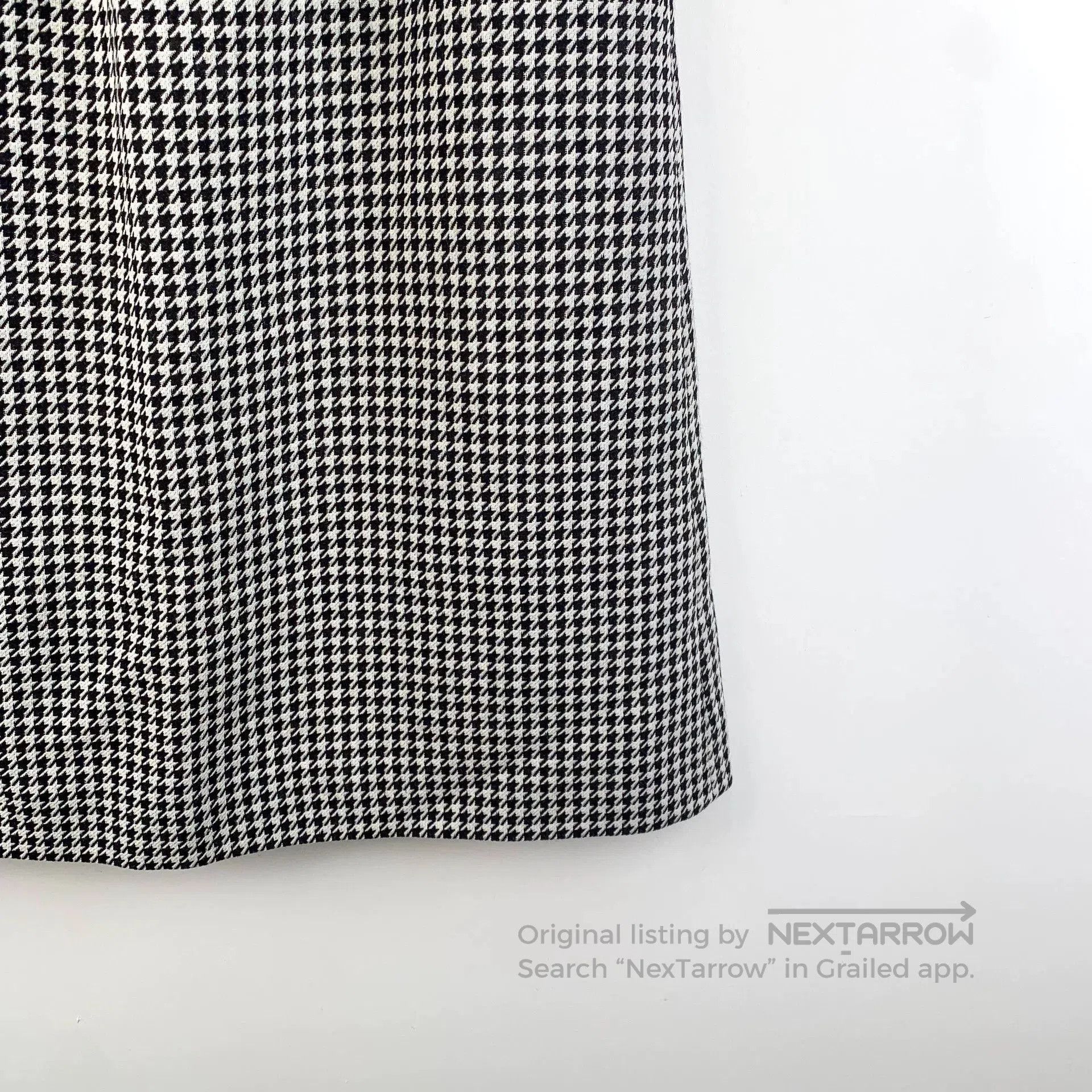 Dior Dior Colorblock Houndstooth Wool Knit Skirt. Size 37" - 4 Thumbnail