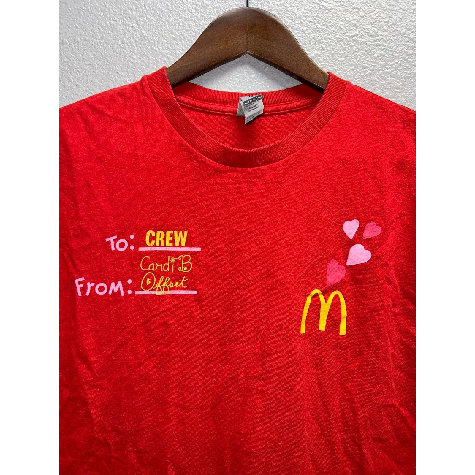 Gildan Mcdonalds Cardi B Shirt To Crew From Offset And Cardi Tee M Size US M / EU 48-50 / 2 - 4 Thumbnail