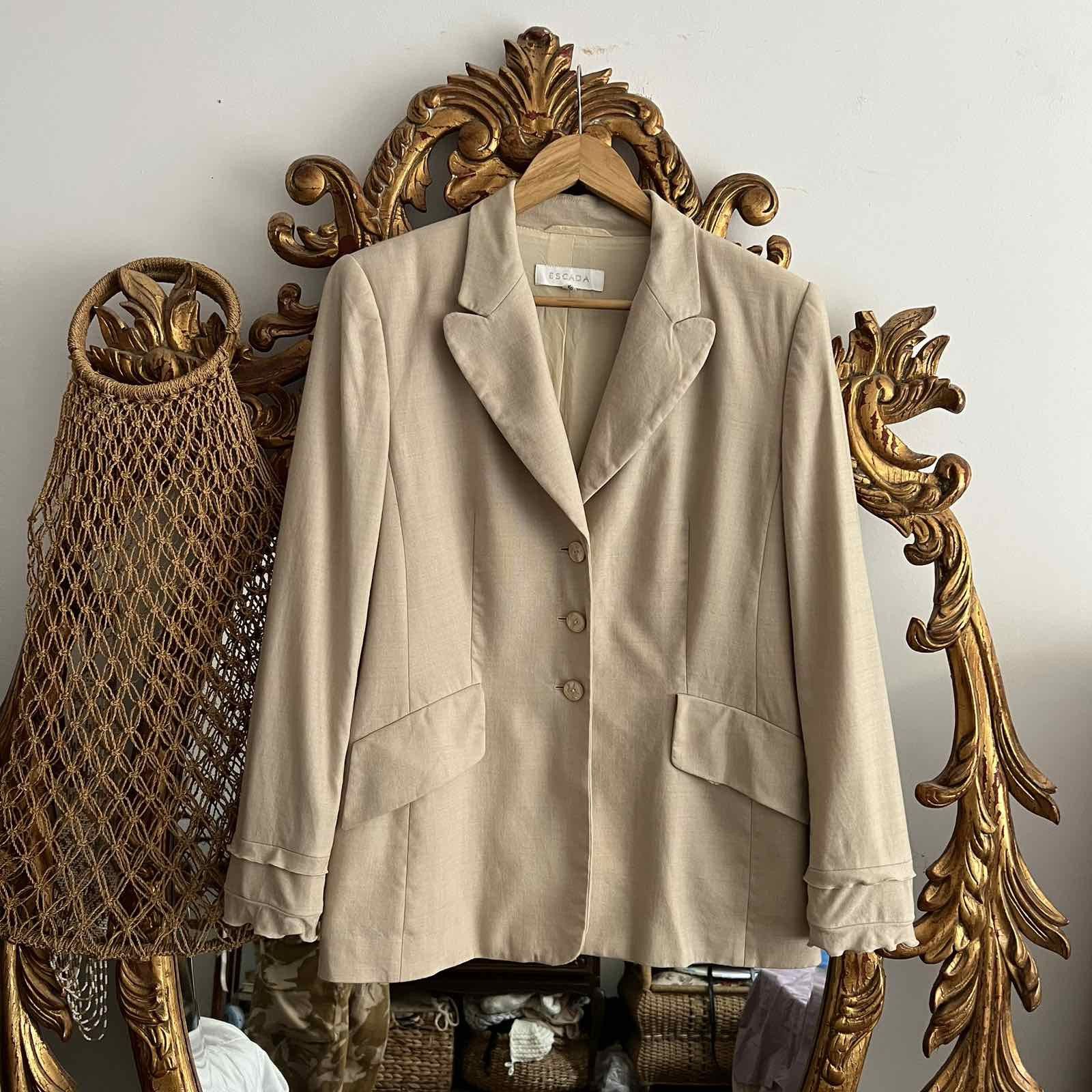 Designer × Escada Rare Escada Designer blazer Wool Sz 40 Size S / US 4 / IT 40 - 1 Thumbnail