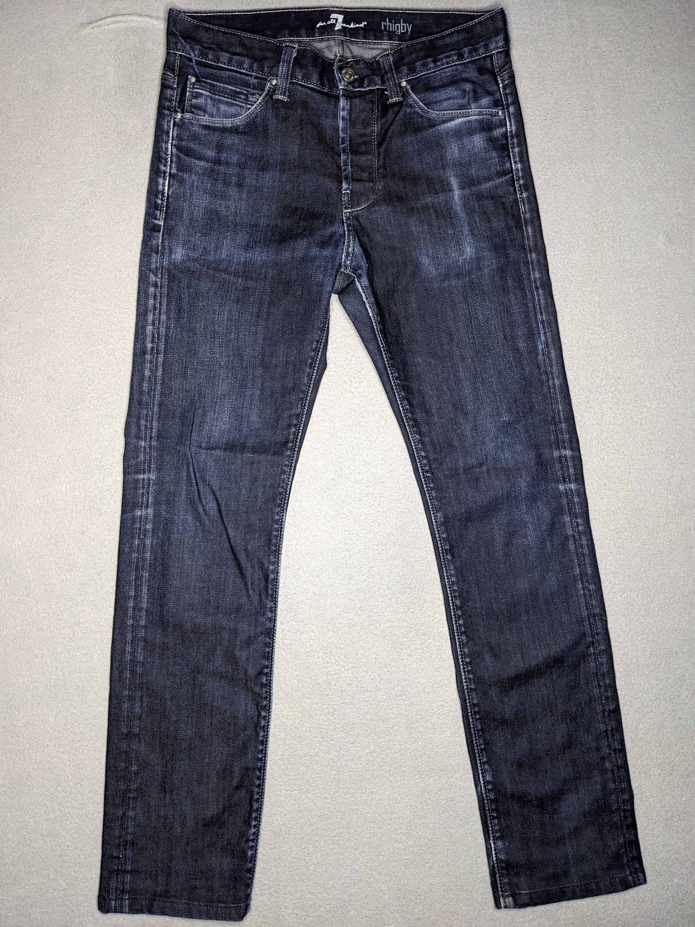 7 For All Mankind 7 For All Mankind Mens Rhigby Jeans 31x30 USA Denim Straight Size US 31 - 1 Thumbnail