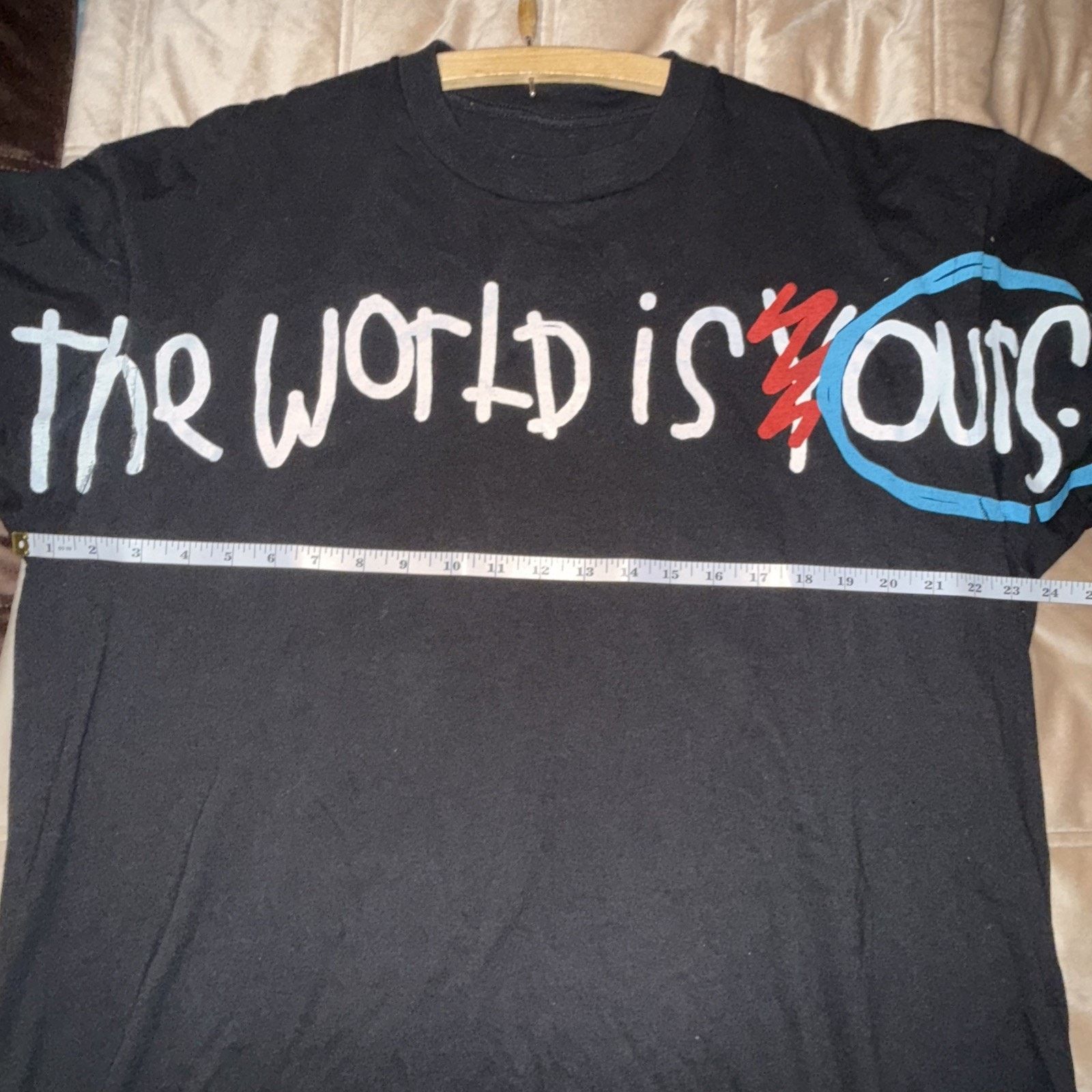Other After School Special Size XL Black Tee The World Is Ours Size US XL / EU 56 / 4 - 6 Thumbnail