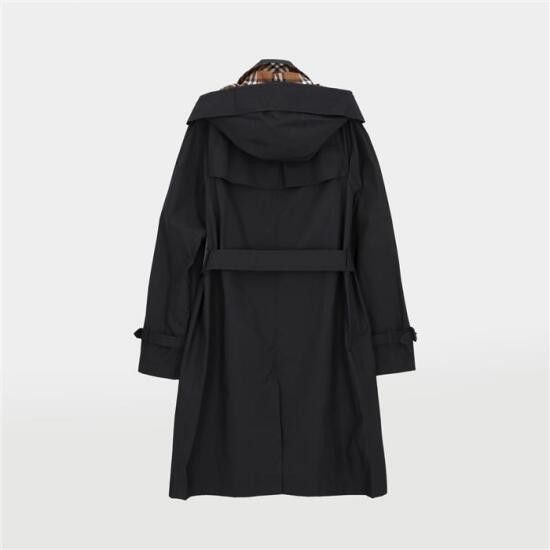 Burberry o1w1db10426 Trench Coat in Black Size S / US 4 / IT 40 - 2 Thumbnail