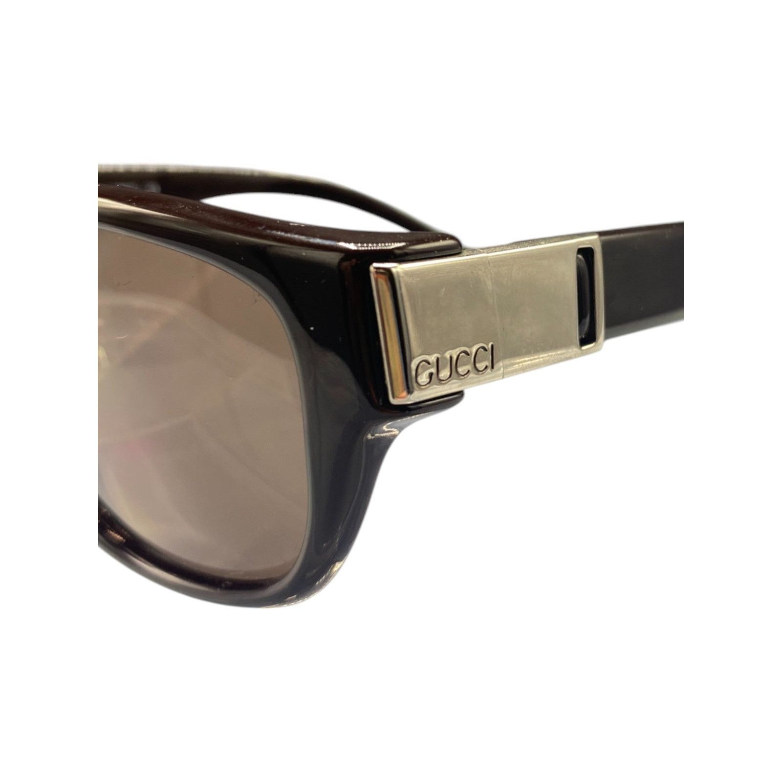 Gucci Brown Chunky Flat Top Sunglasses Size ONE SIZE - 9 Thumbnail