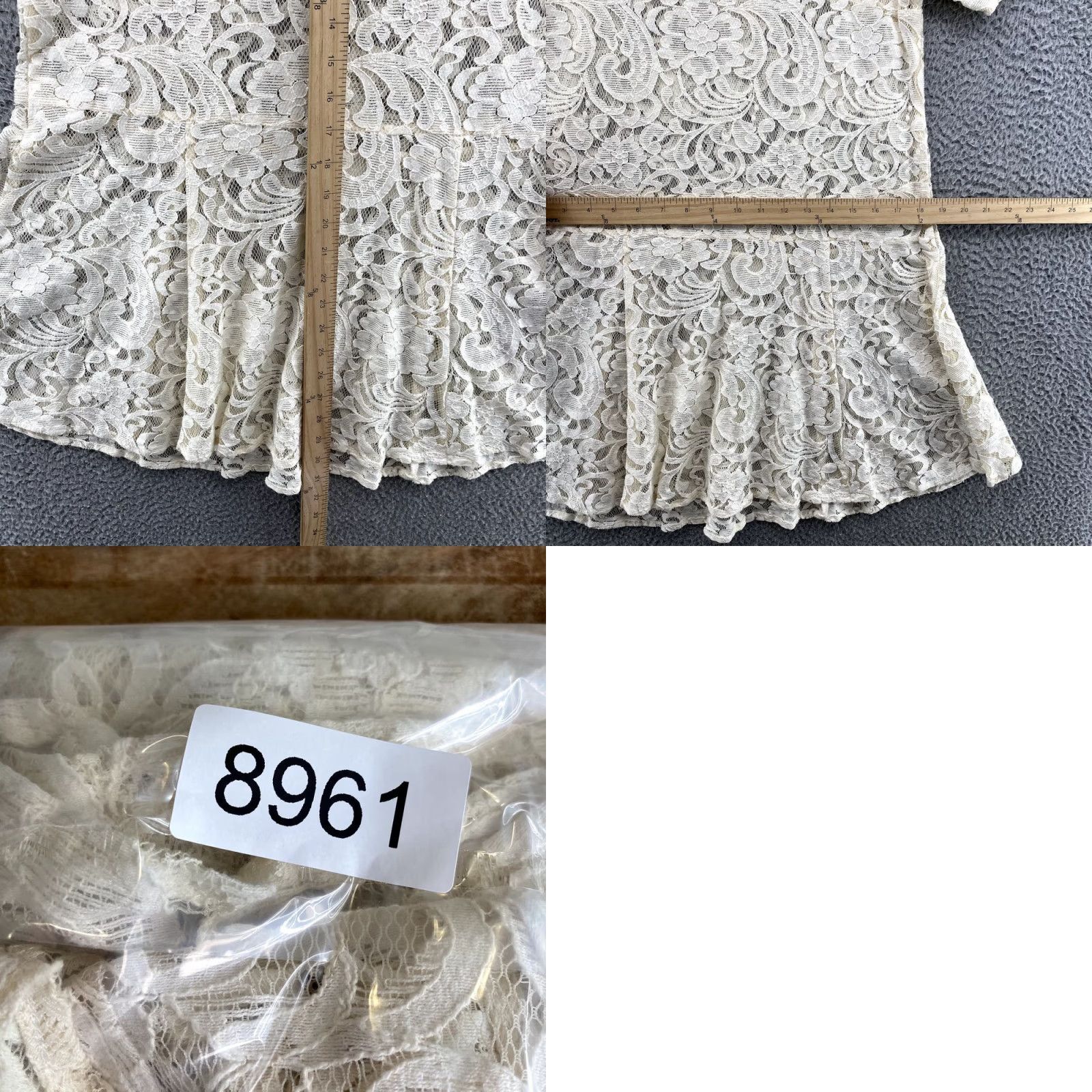 Free People Free People Dress Women's Medium Cream Mini Twee Boho Lace Cottage Core Coquette Womens Size M / US 6-8 / IT 42-44 - 8 Thumbnail