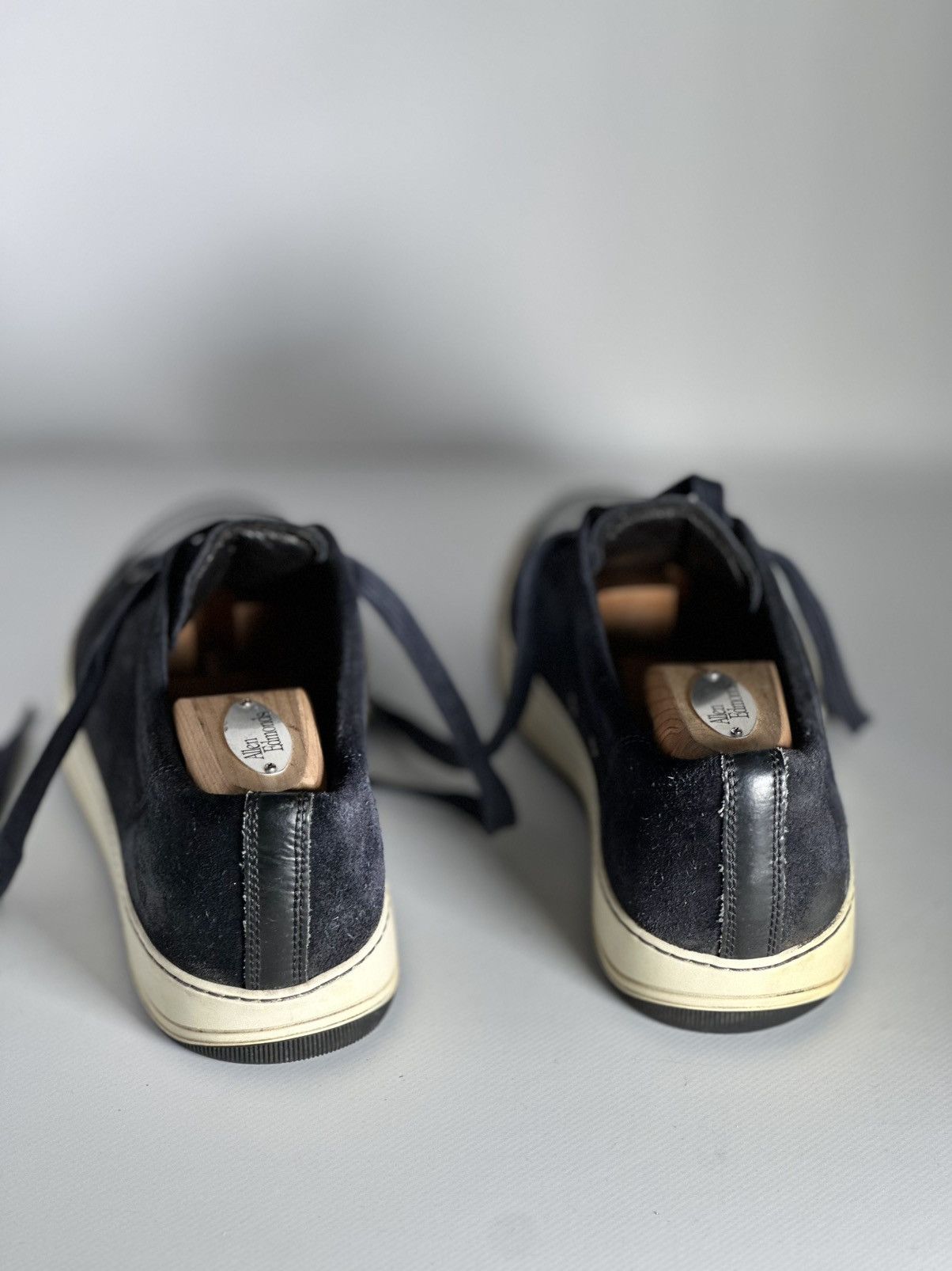 Lanvin Lanvin Blue/Black Suede and Patent Leather Low Top Sneakers Size US 6 / EU 39 - 7 Thumbnail