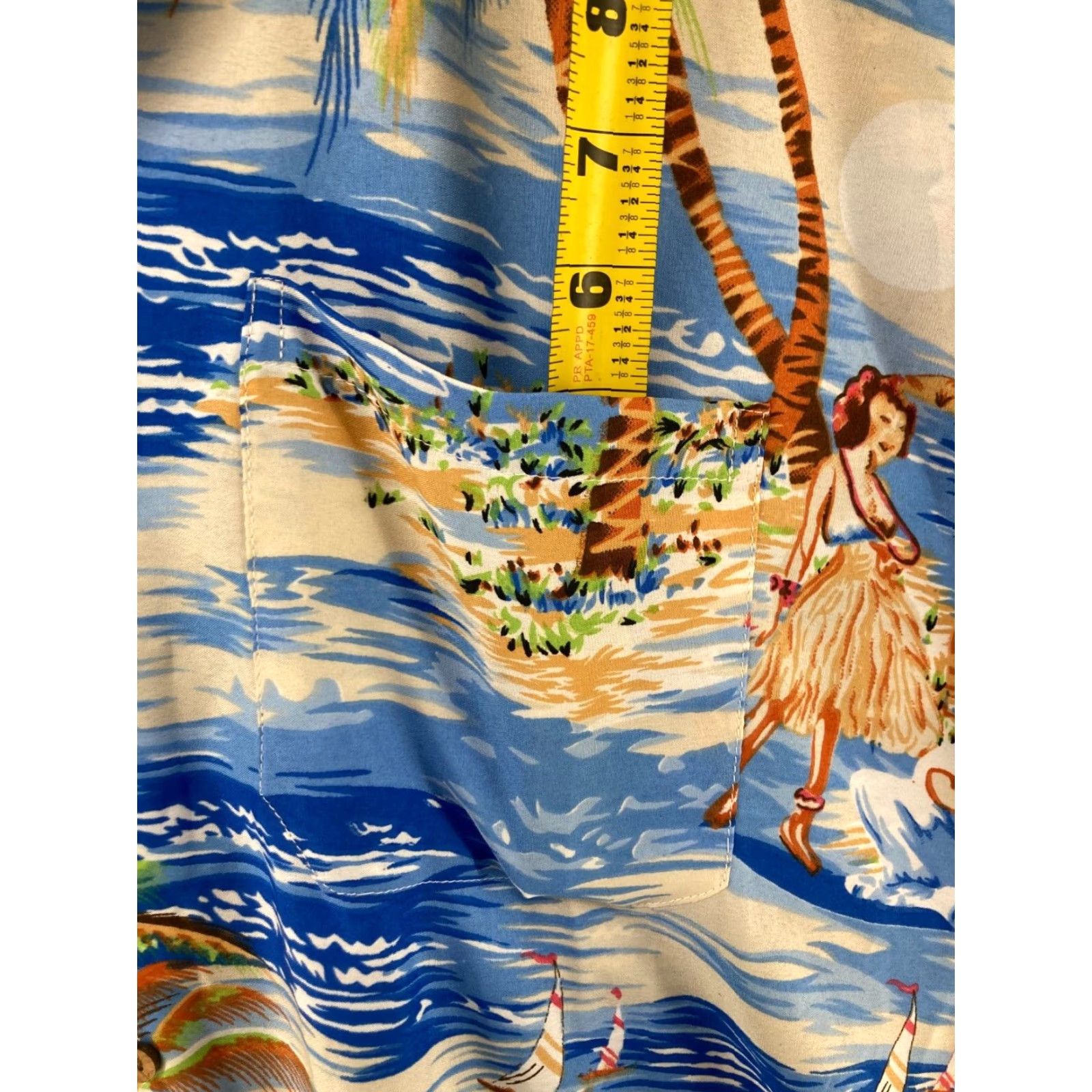Vintage On Gear Mens Hawaiian Shirt Large Island Camp Button Up Size US L / EU 52-54 / 3 - 4 Thumbnail
