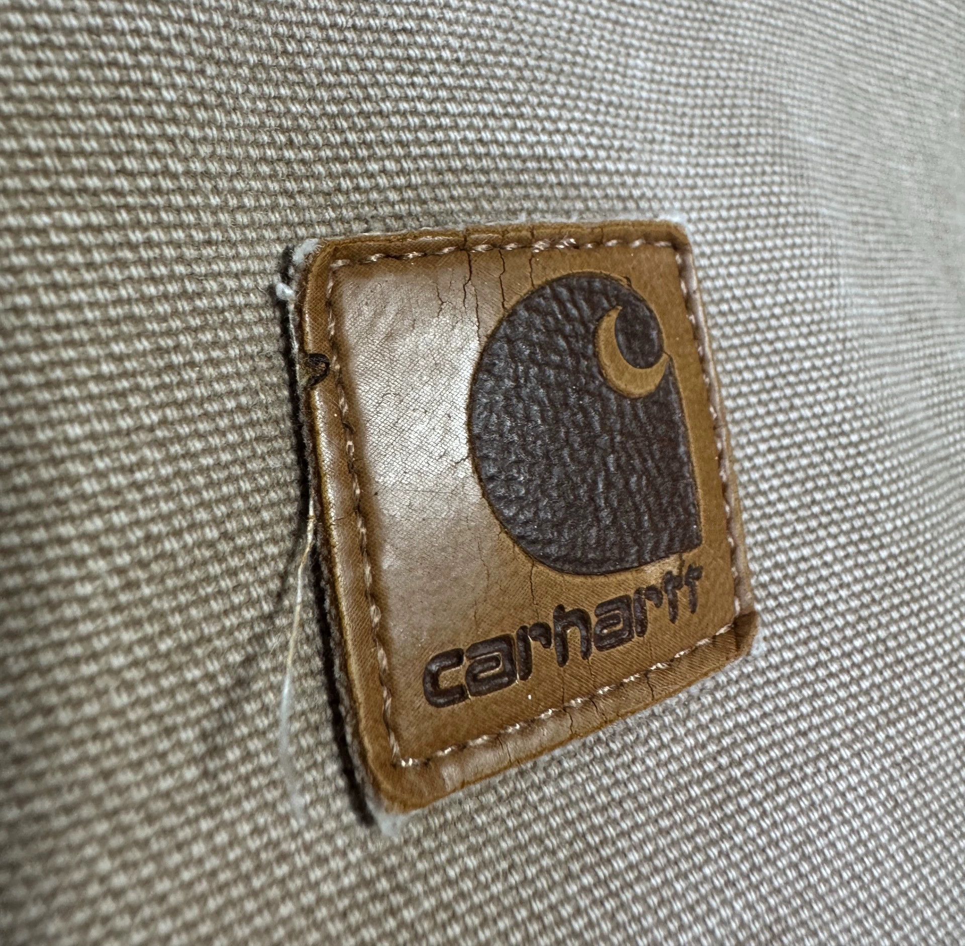 Carhartt Vintage Carhartt J22 Sand XL Heavy Washed USA Jacket Size US XL / EU 56 / 4 - 7 Thumbnail