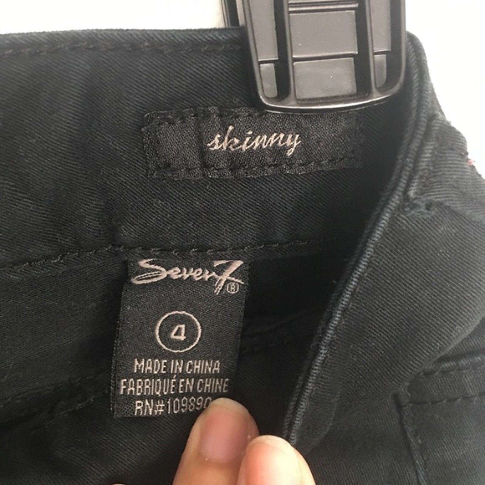 Seven 7 Seven7 Jeans Women's Straight Leg Ankle MOTO Size 4 Size 27" / US 4 / IT 40 - 6 Thumbnail