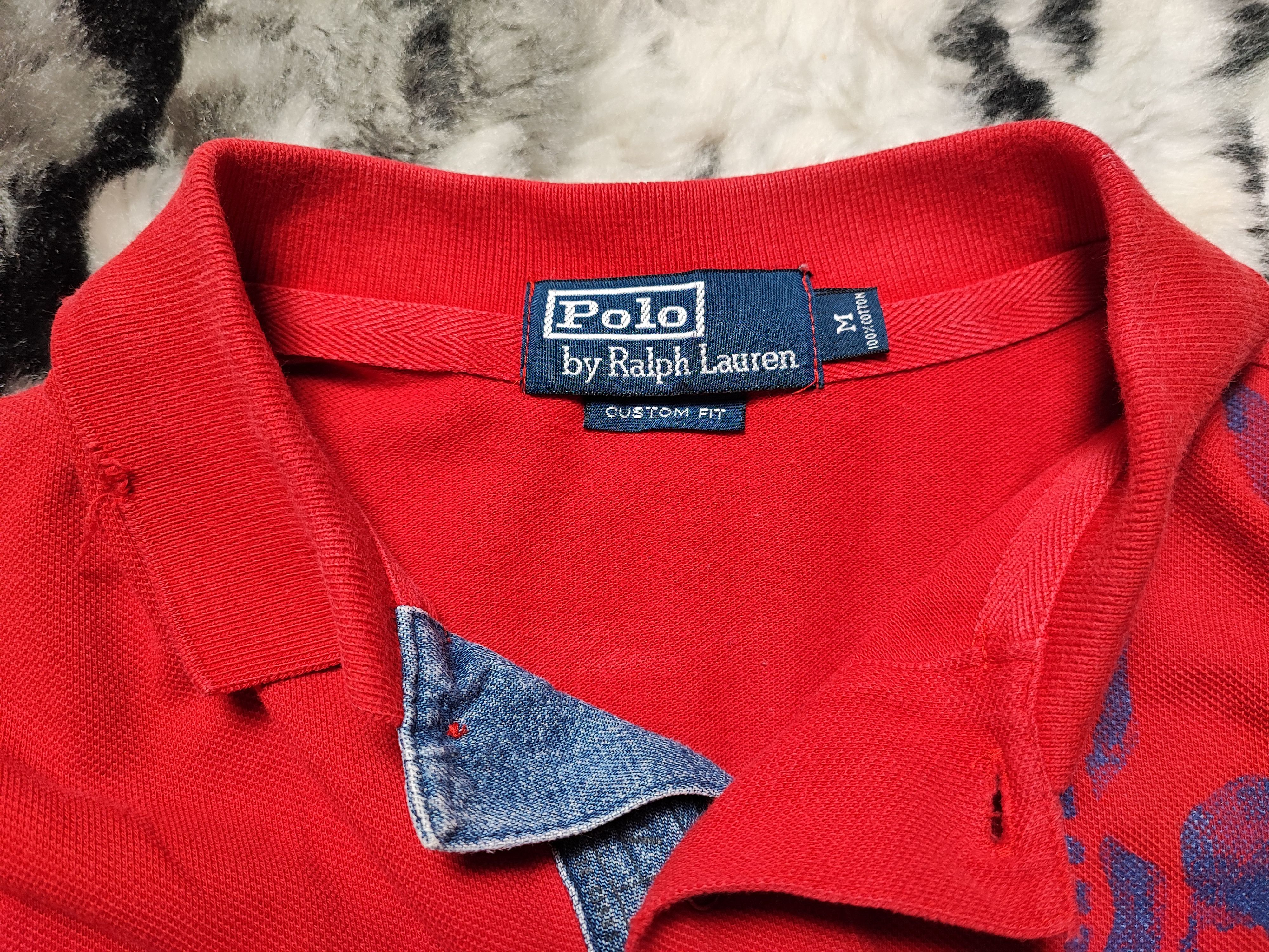 Polo Ralph Lauren Vintage Polo Ralph Lauren Skull Design Red Size US M / EU 48-50 / 2 - 13 Thumbnail