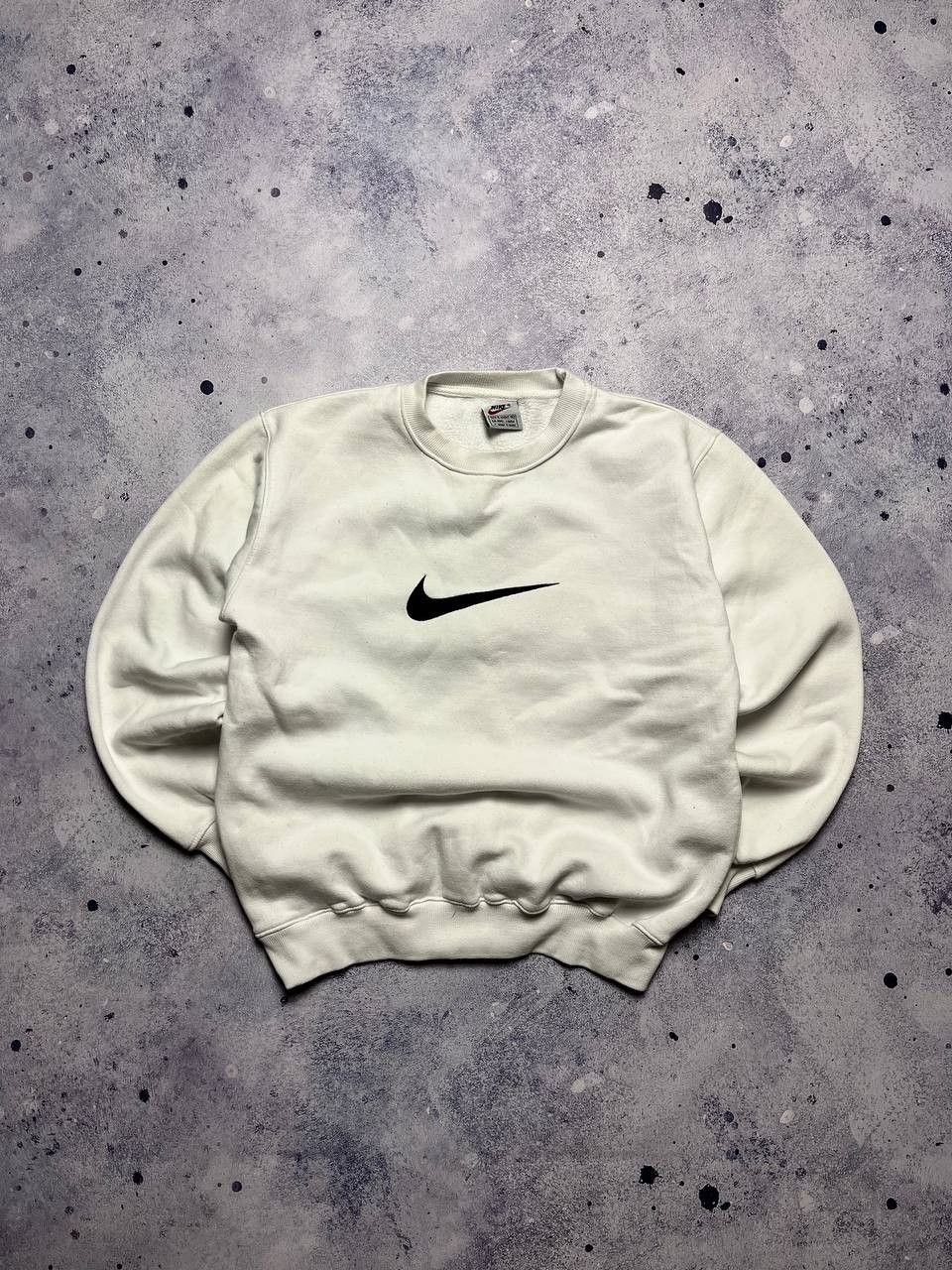 Nike Nike 90's Vintage Big Swoosh Oversize Sweatshirt Size US S / EU 44-46 / 1 - 2 Thumbnail