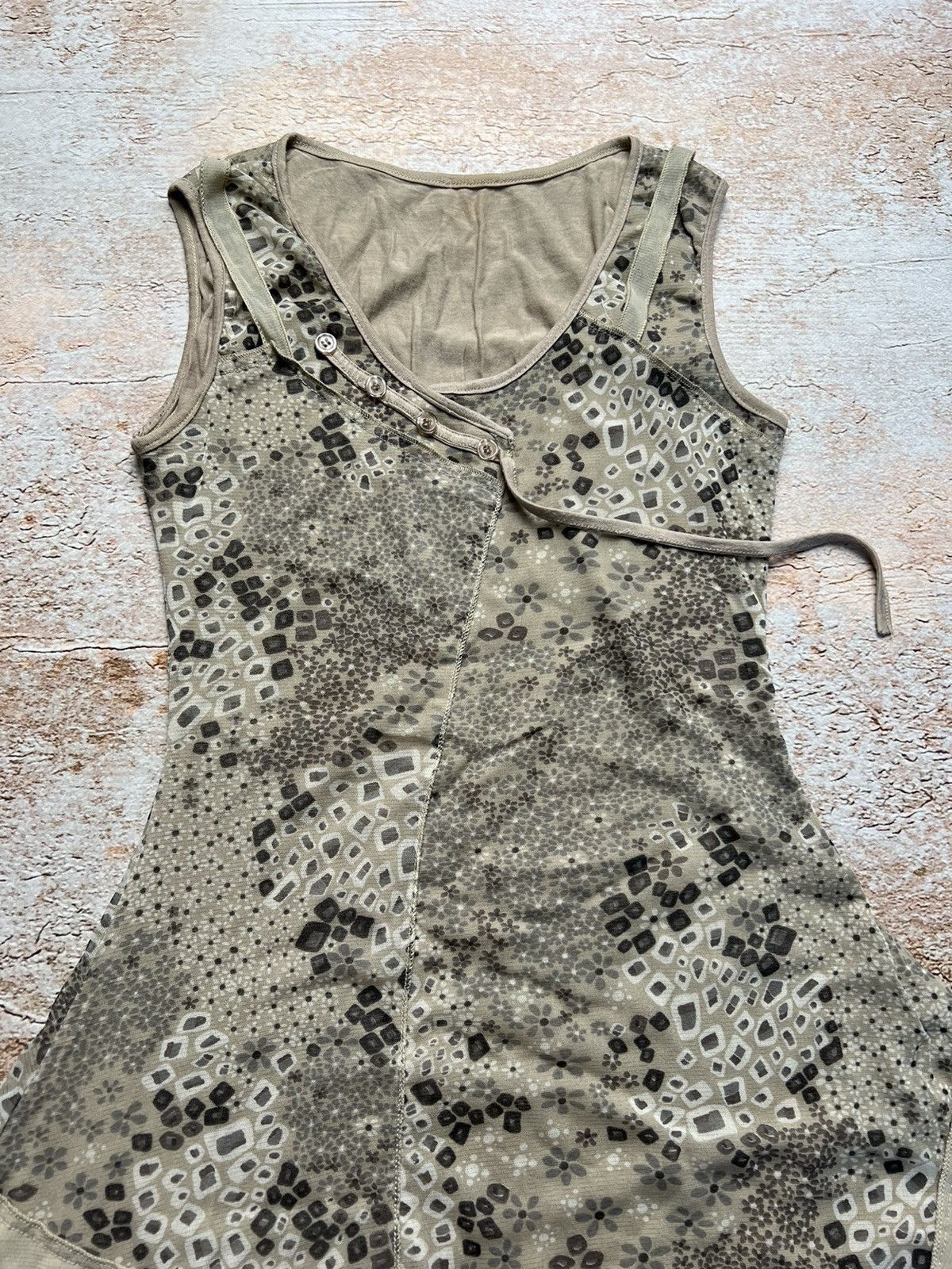 Vintage Vintage asymmetric mini dress Size S / US 4 / IT 40 - 5 Thumbnail