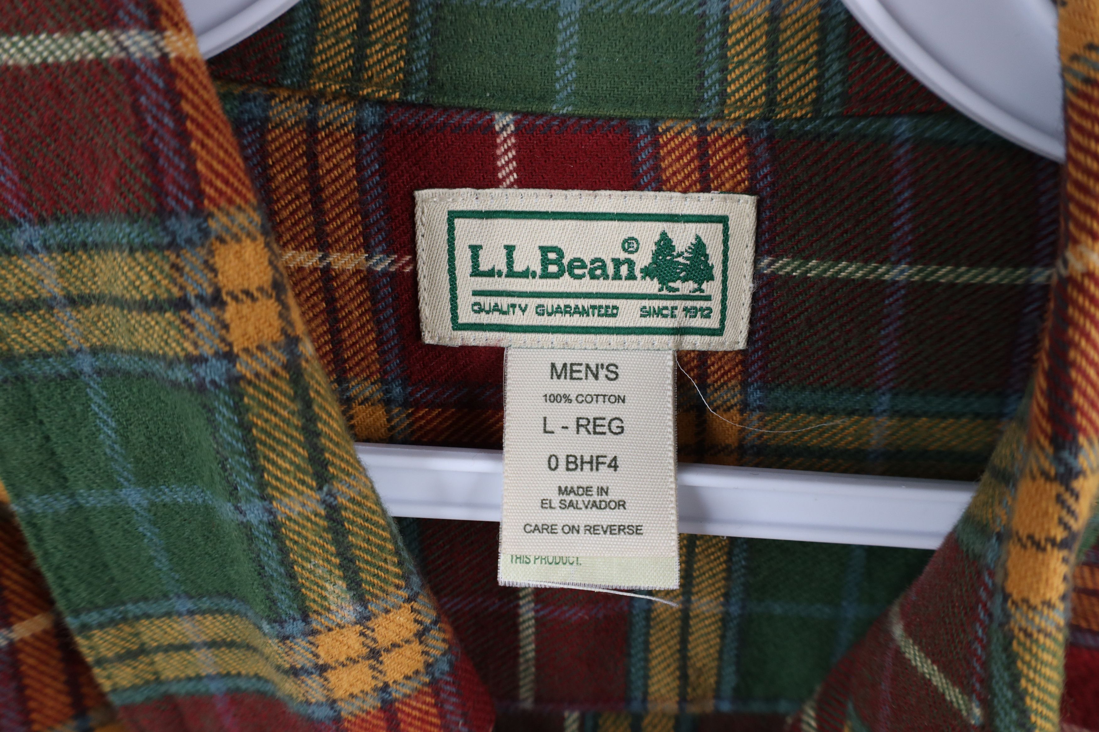 L.L. Bean × Vintage Vintage LL Bean Rainbow Plaid Flannel Button Down Shirt Size US L / EU 52-54 / 3 - 8 Thumbnail