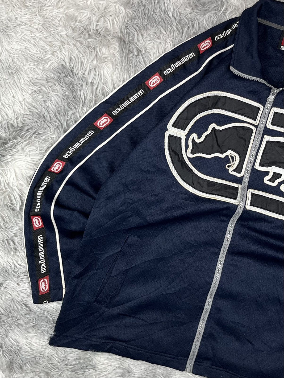 Ecko Unltd. Vintage Ecko unltd jacket big logo trak Full zip Size US M / EU 48-50 / 2 - 3 Thumbnail