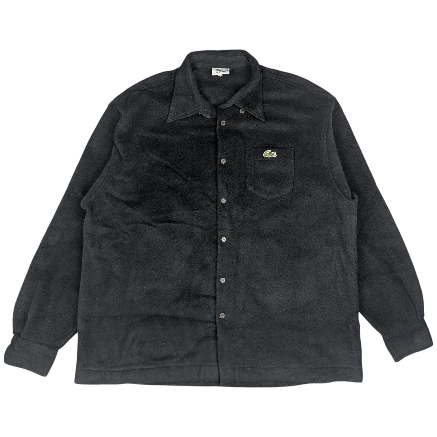 Lacoste Vintage 90's LACOSTE Button Up Fleece Shirt Flannel Cowboy Size US XL / EU 56 / 4 - 4 Thumbnail