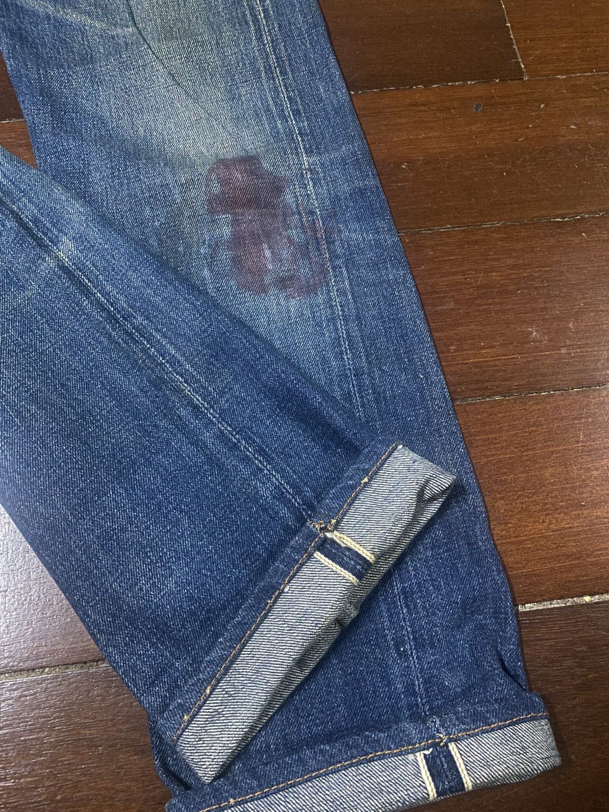 Denime Vintage Denime Japan Distressed Selvedge rework mud wash Size US 30 / EU 46 - 9 Thumbnail
