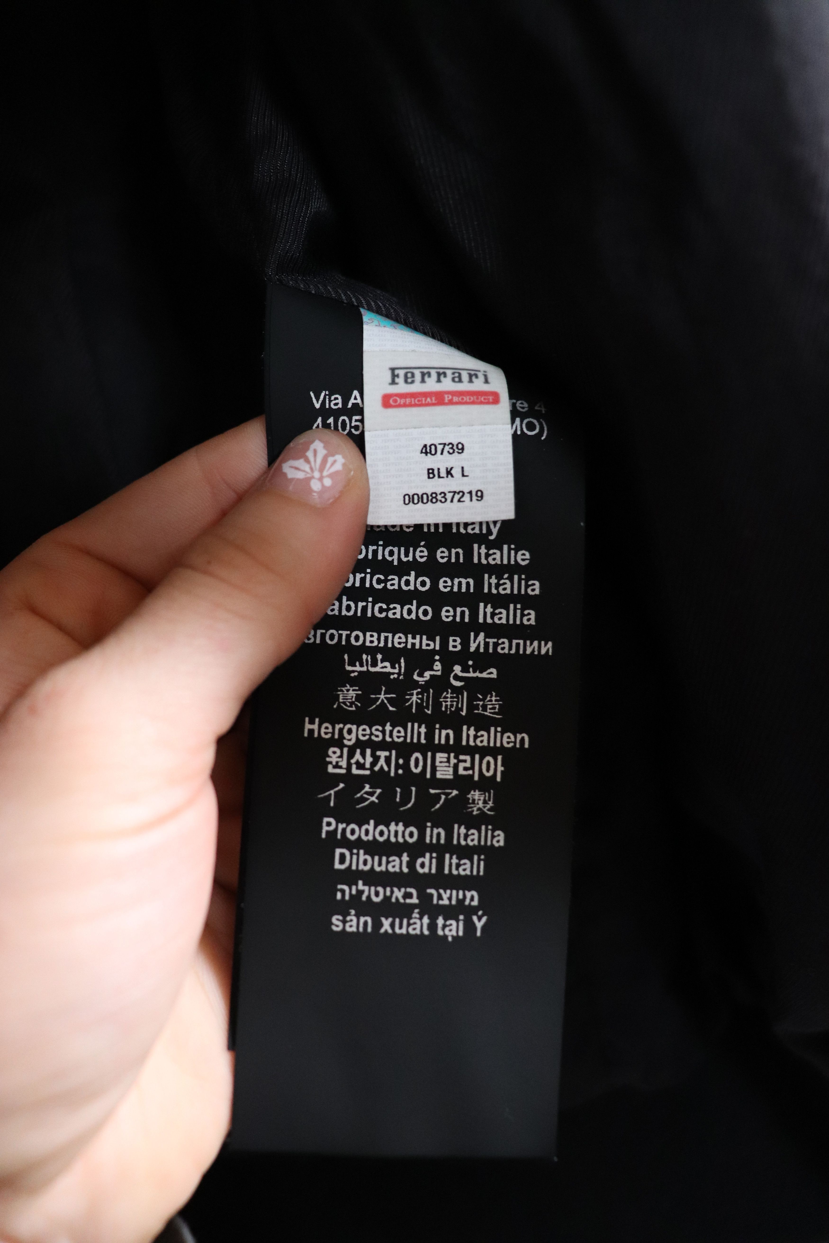 Ferrari Ferrari Black Leather Moto Jacket – L – Boutique Milan Size US L / EU 52-54 / 3 - 5 Thumbnail