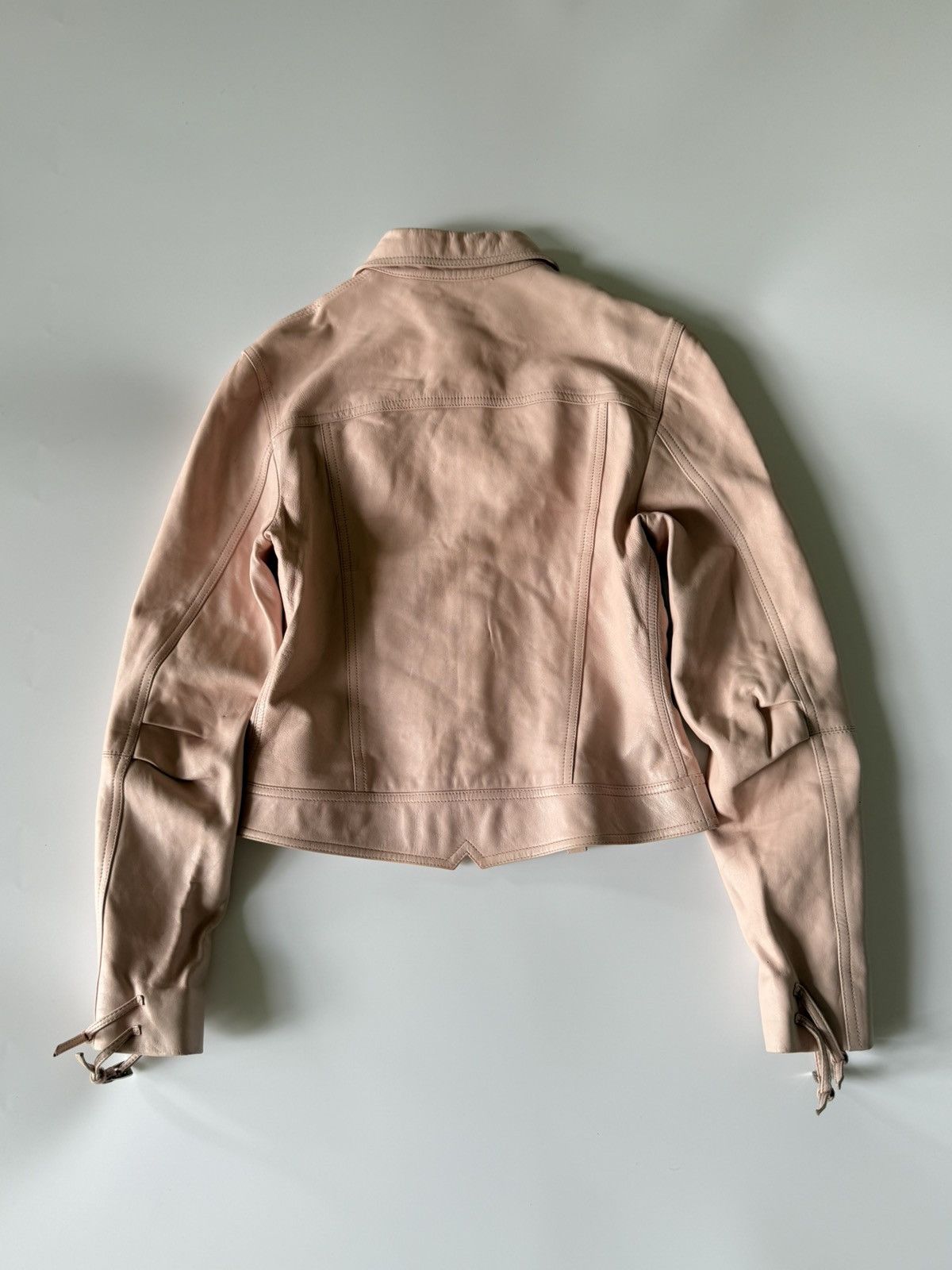Dior Christian Dior by John Galliano S/S 2004 Pink Biker Jacket Size XS / US 0-2 / IT 36-38 - 2 Thumbnail