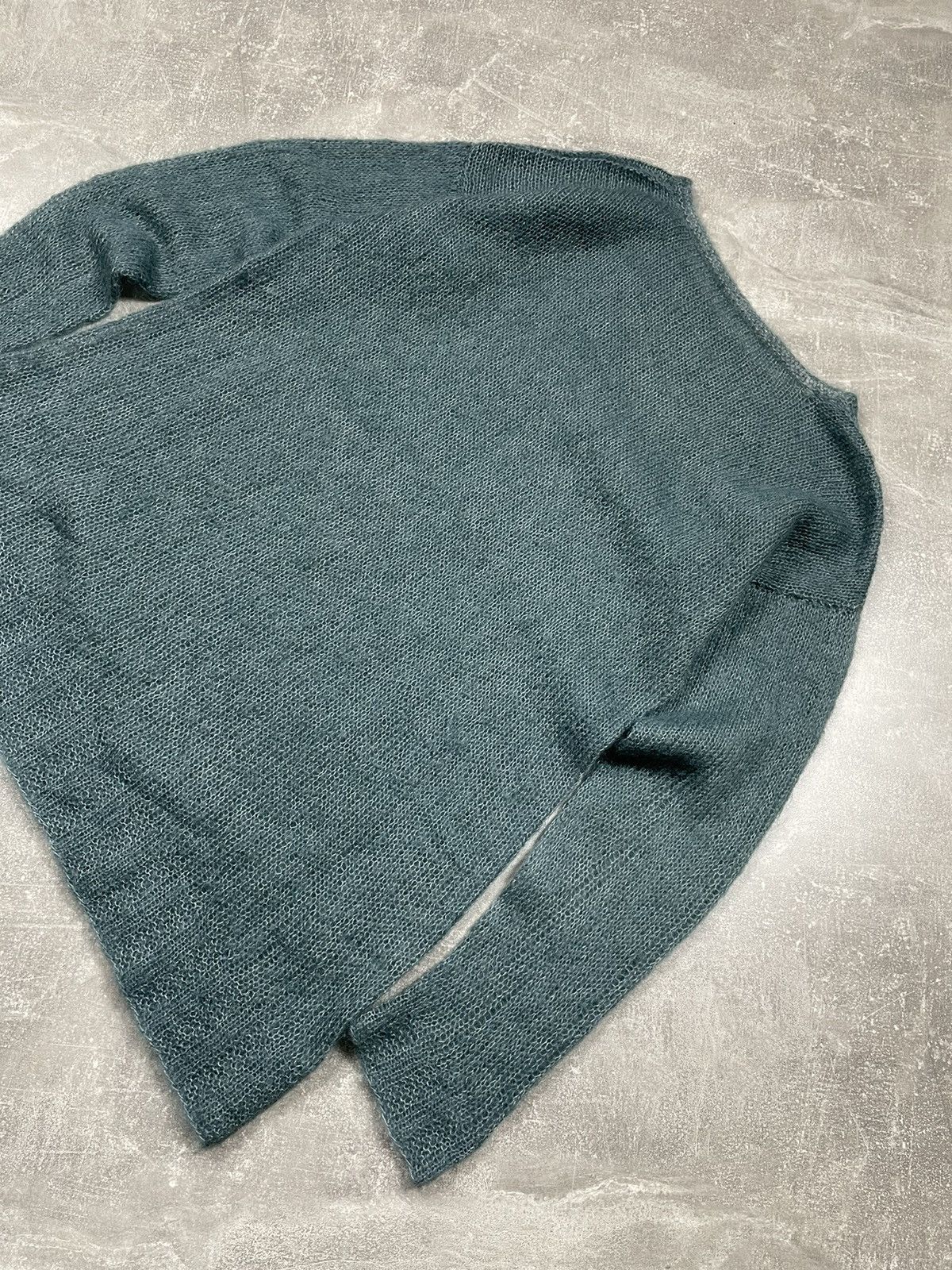 Japanese Brand × Vintage Vintage Mesh Transparent Mohair Japanese Sea Dress Sweater Size L / US 10 / IT 46 - 8 Thumbnail