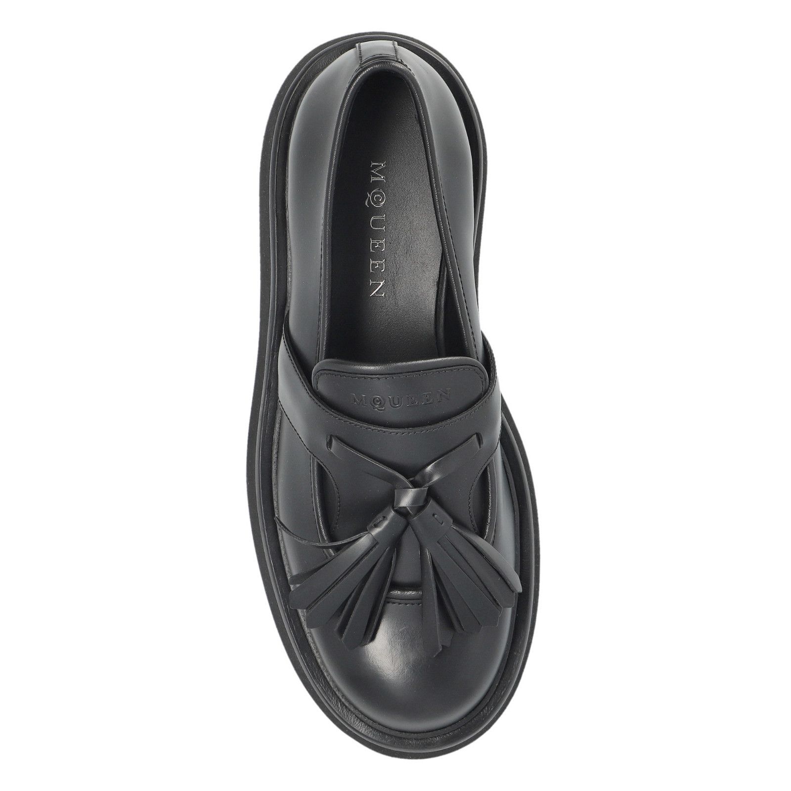 Alexander McQueen ALEXANDER MCQUEEN Sofa $890 Black Leather Loafers New & Auth Size US 8 / IT 38 - 4 Thumbnail