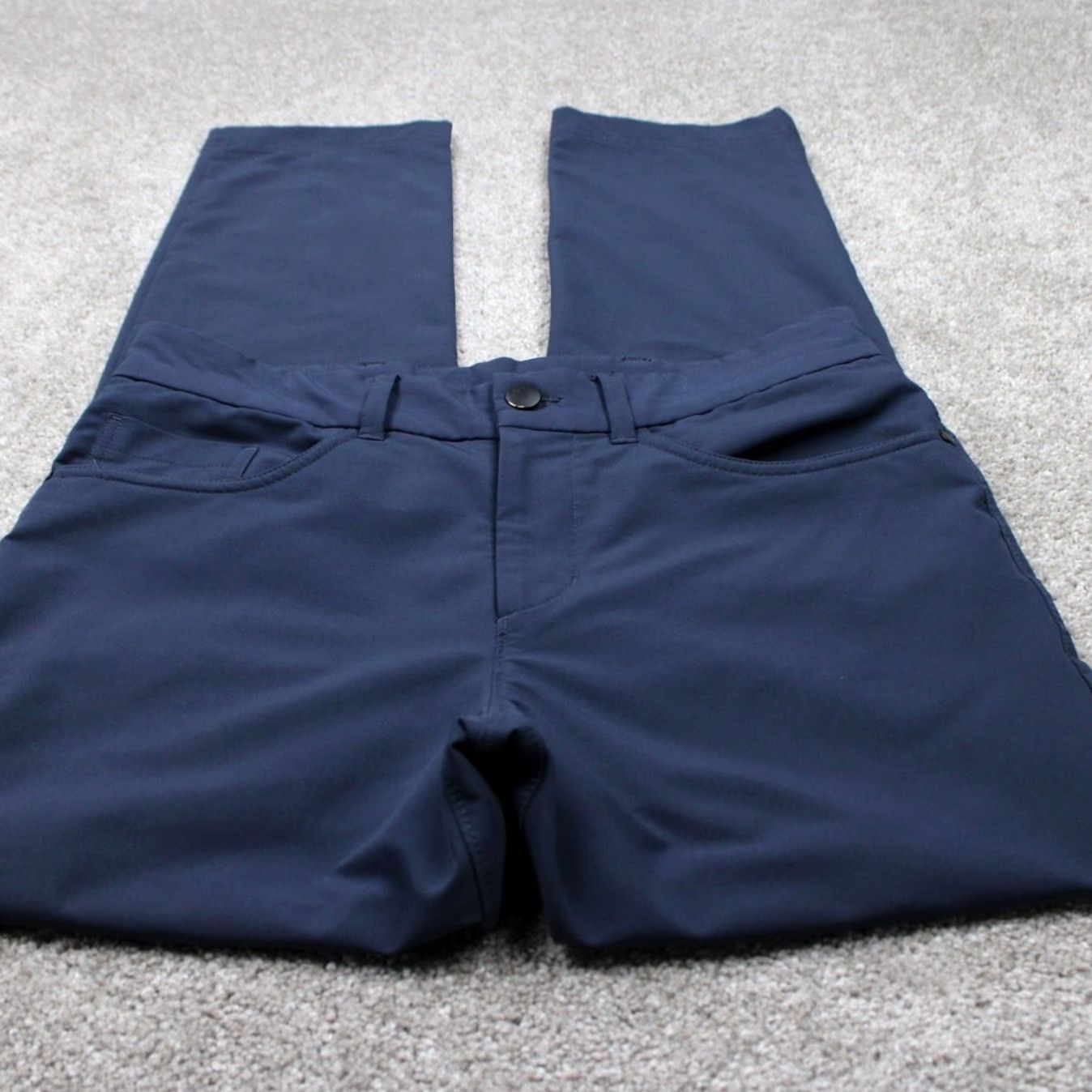 Panama Jack Panama Jack Pants Mens 32 Blue 5-Pocket Polyester Stretch Inseam 30" Chino, Regular Fit, Breathable, Casual, Travel, City, Preppy, Sports Size US 32 / EU 48 - 2 Thumbnail